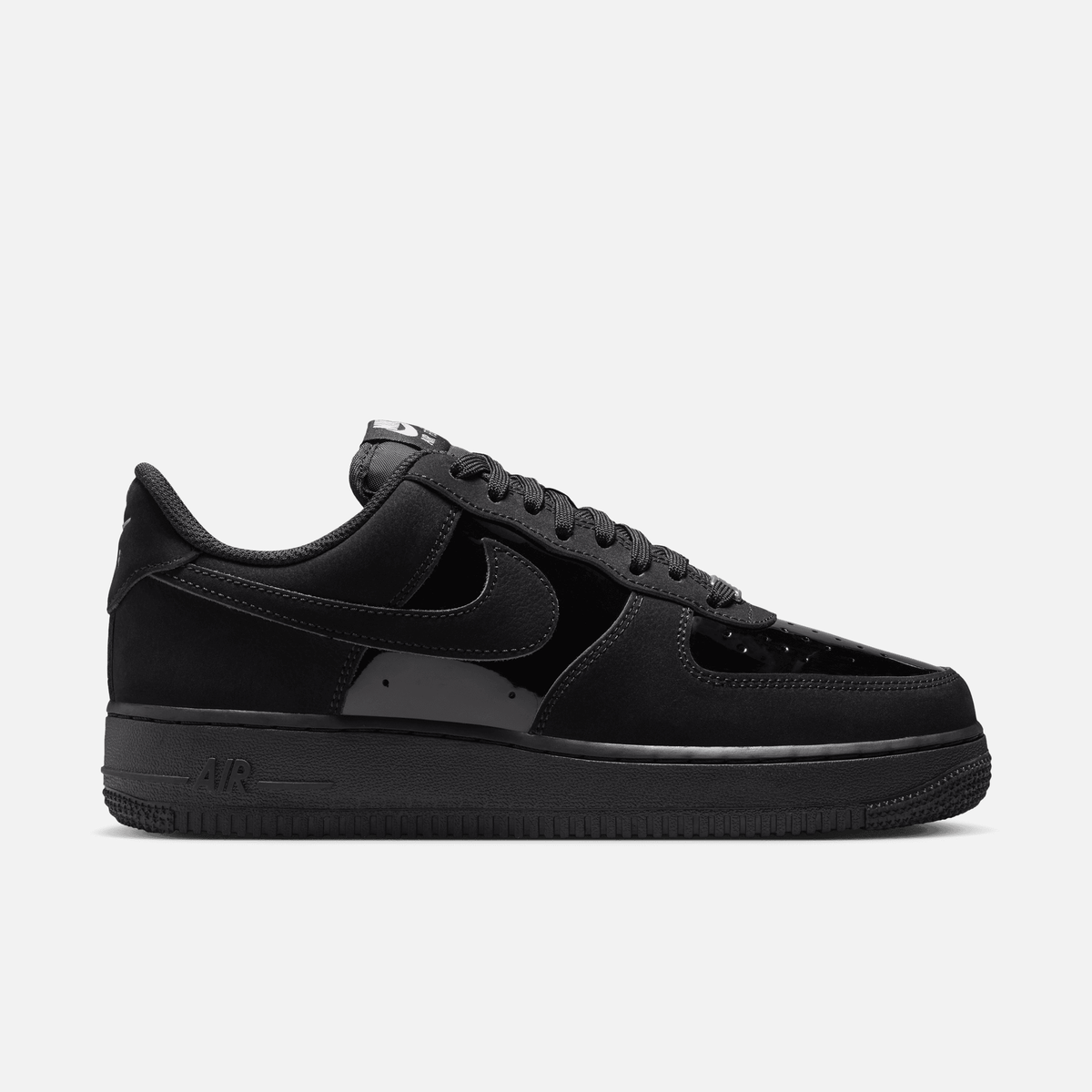 Nike Women's Air Force 1 Low Patent Suede Black