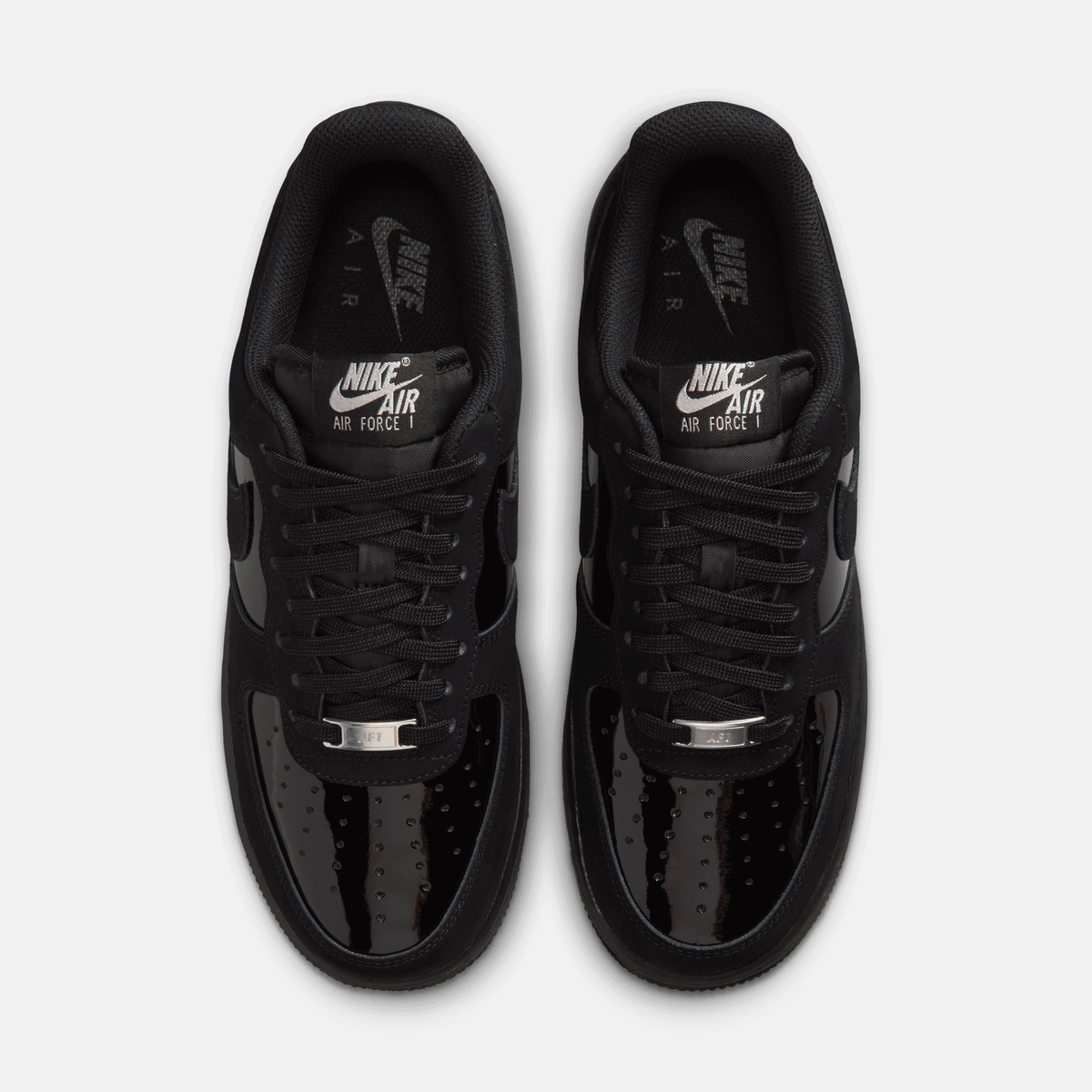 Nike Women's Air Force 1 Low Patent Suede Black