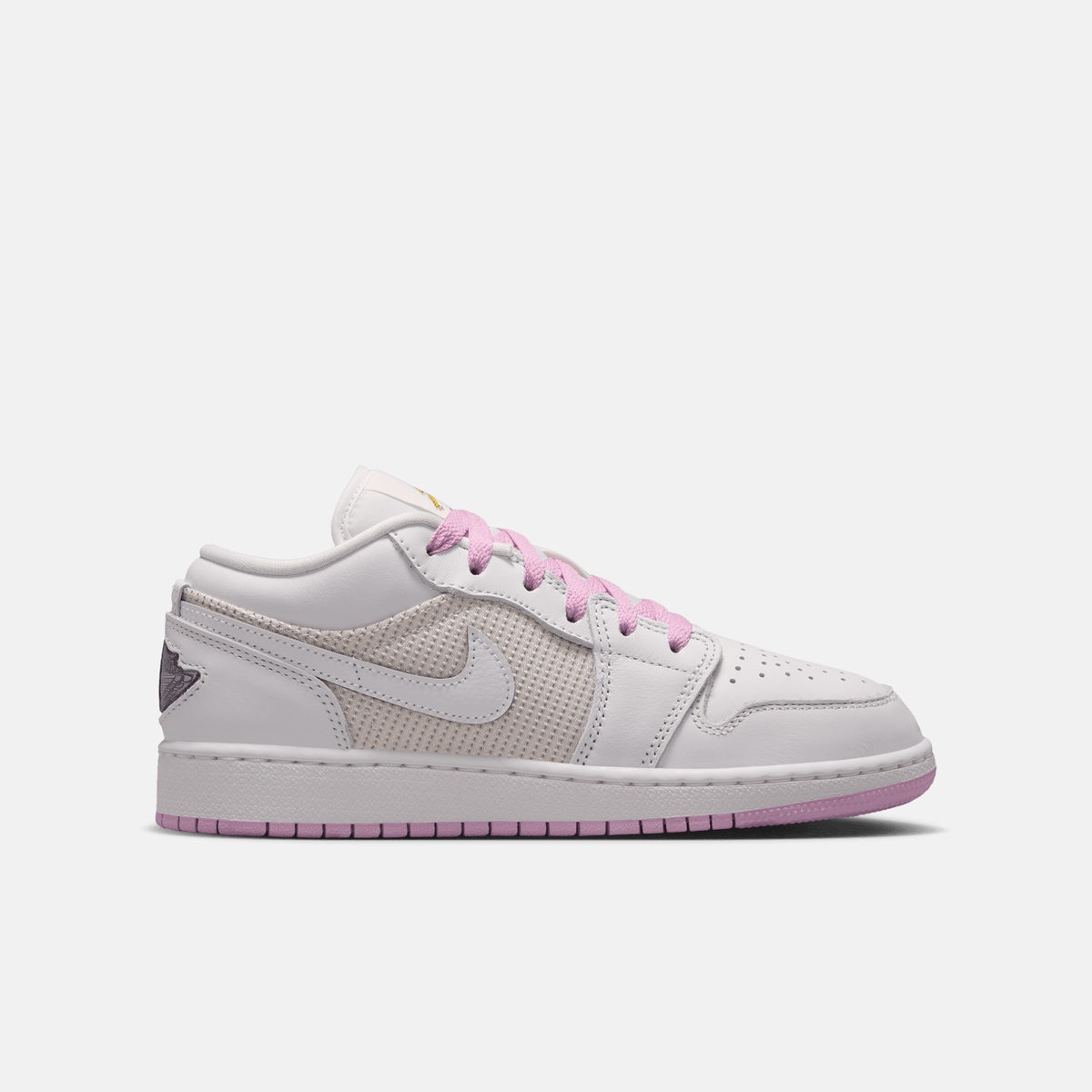 Air Jordan Big Kids' 1 Low SE Summit White Artic Pink (GS)