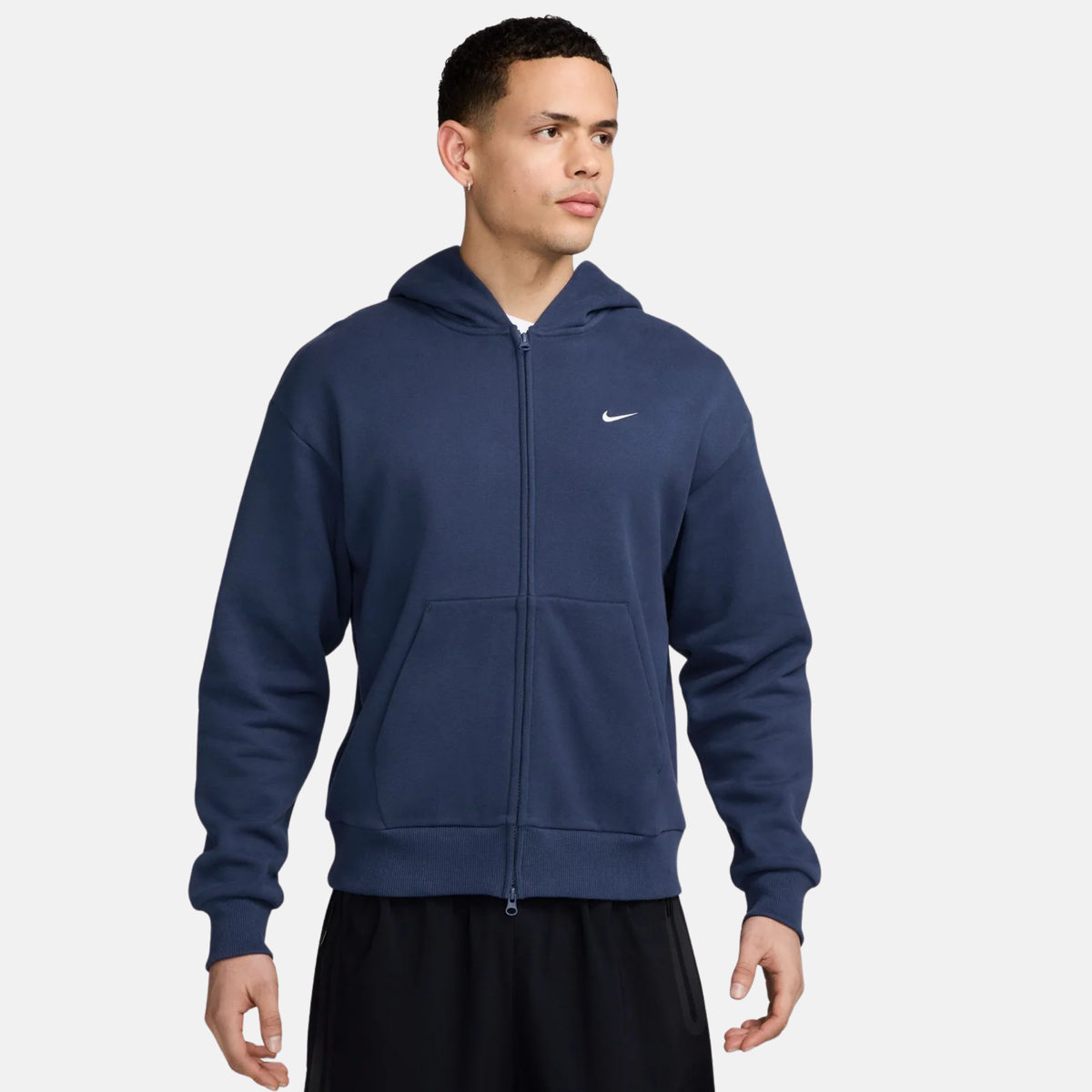 Nike Solo Fleece Navy Zip Hoodie
