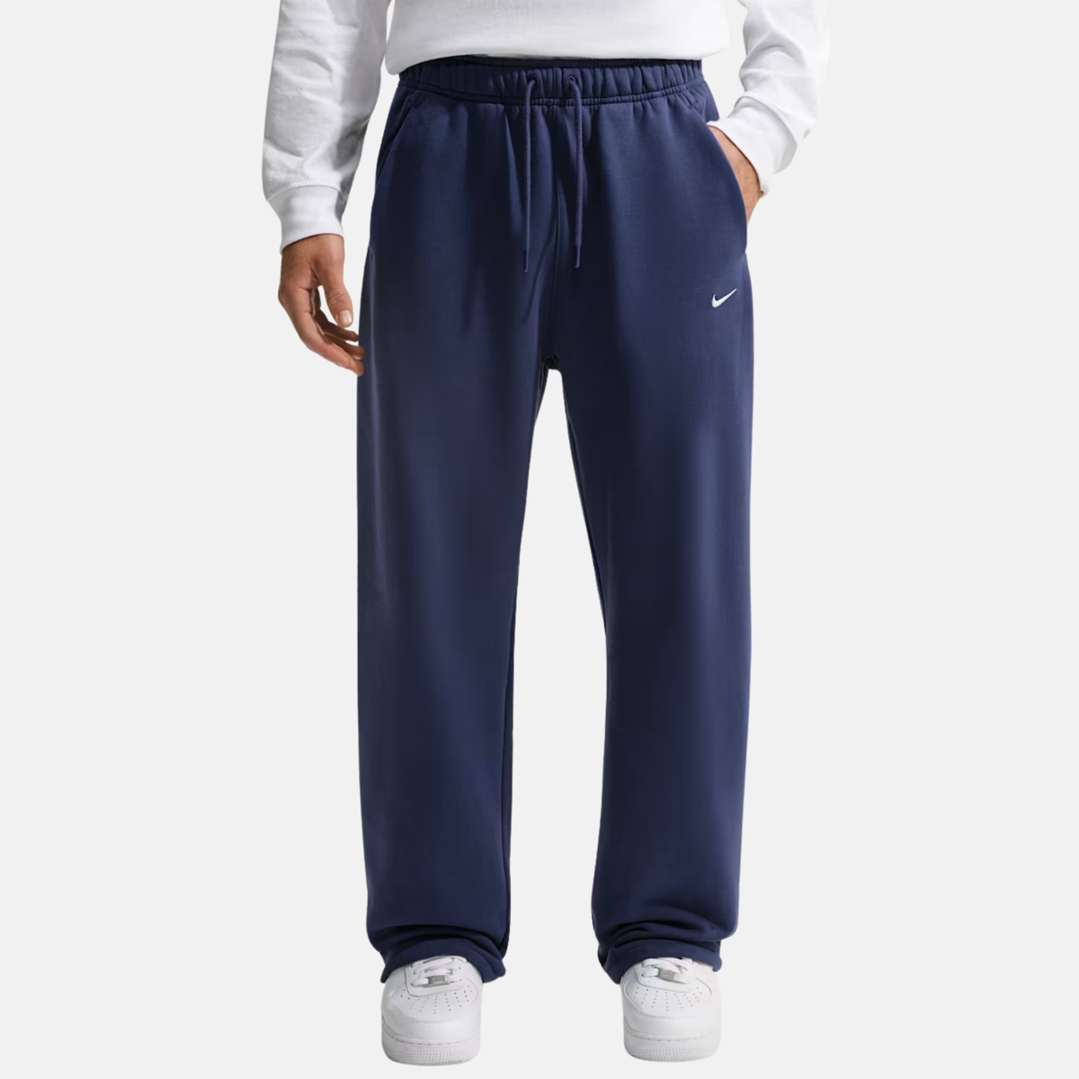 Nike Solo Fleece Navy Bungee Pants