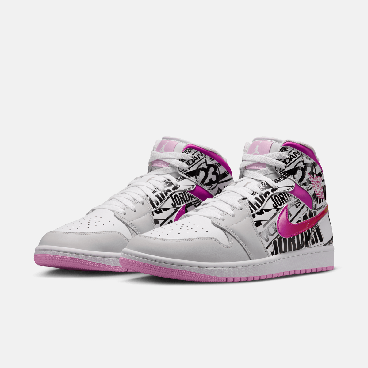 Air Jordan 1 Mid What The Logo