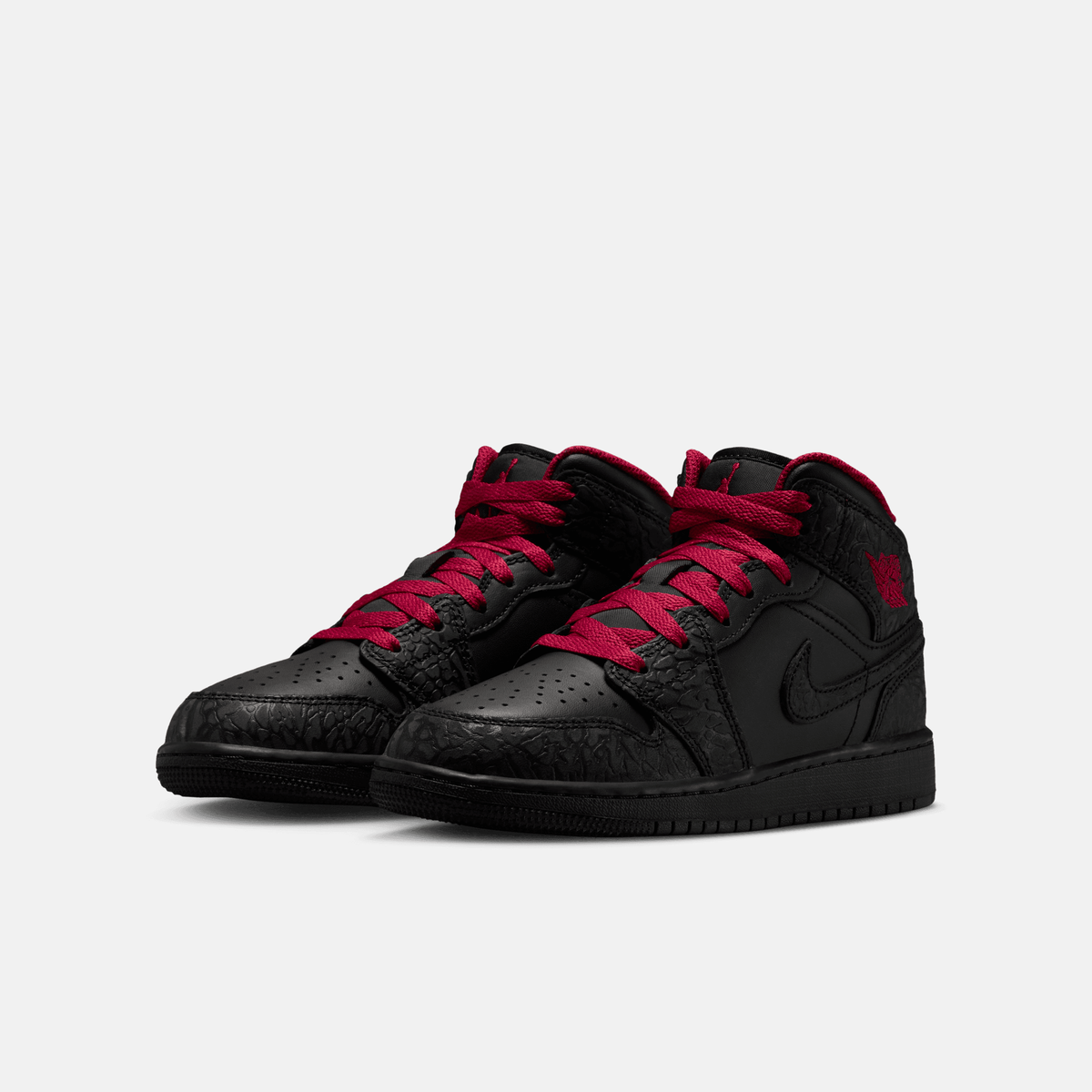 Air Jordan Big Kids' 1 Mid Elephant Print (GS)