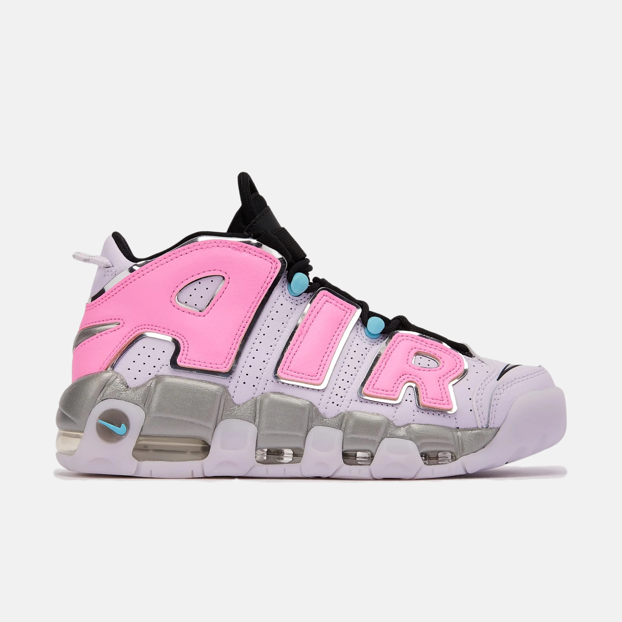 Nike Women's Air More Uptempo Metallic Silver Pink