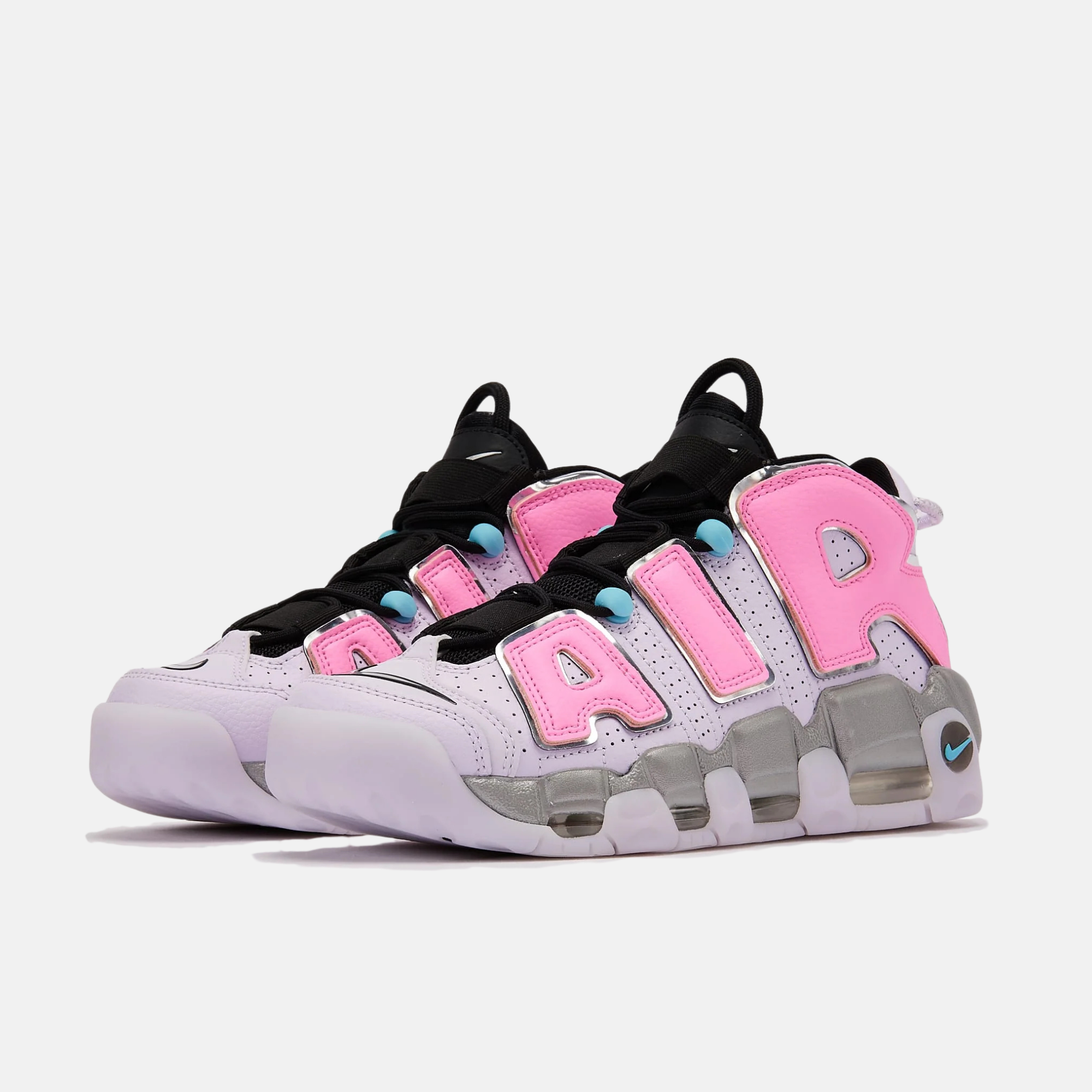 Nike Women's Air More Uptempo Metallic Silver Pink
