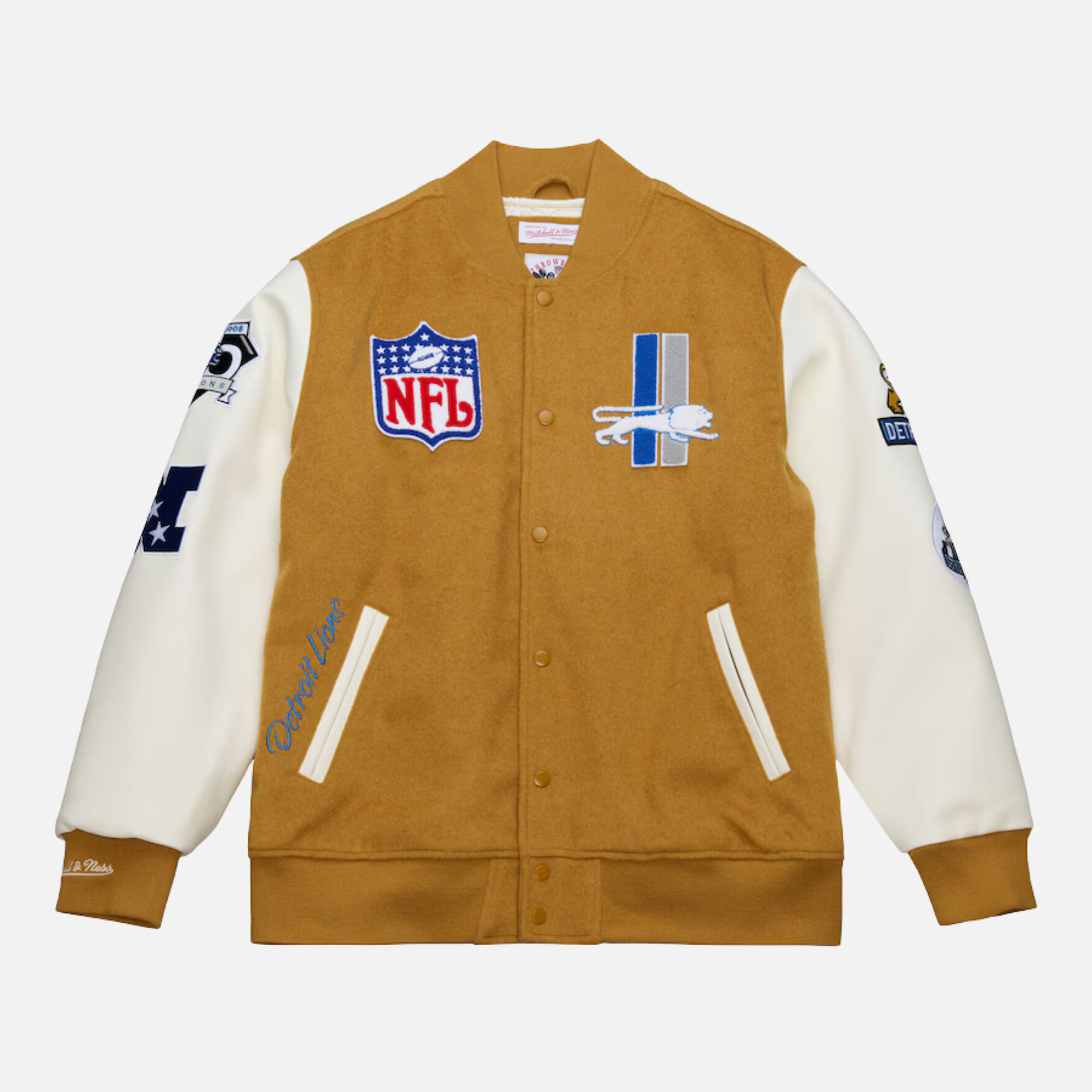 Mitchell & Ness NFL Dusted Collection Detroit Lions Varsity Jacket