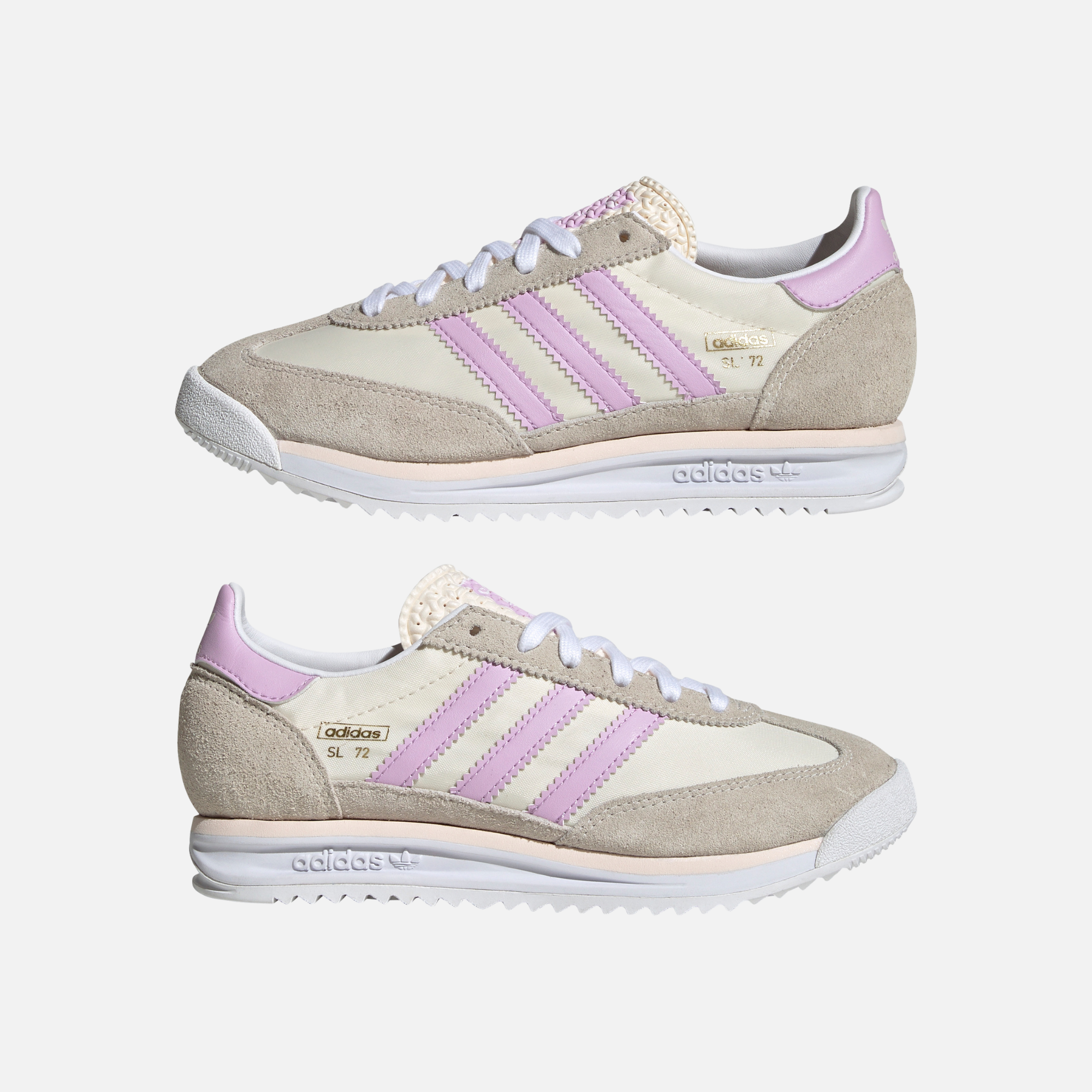 Adidas Big Kids' SL 72 RS J Chalk White Bliss Lilac (GS)