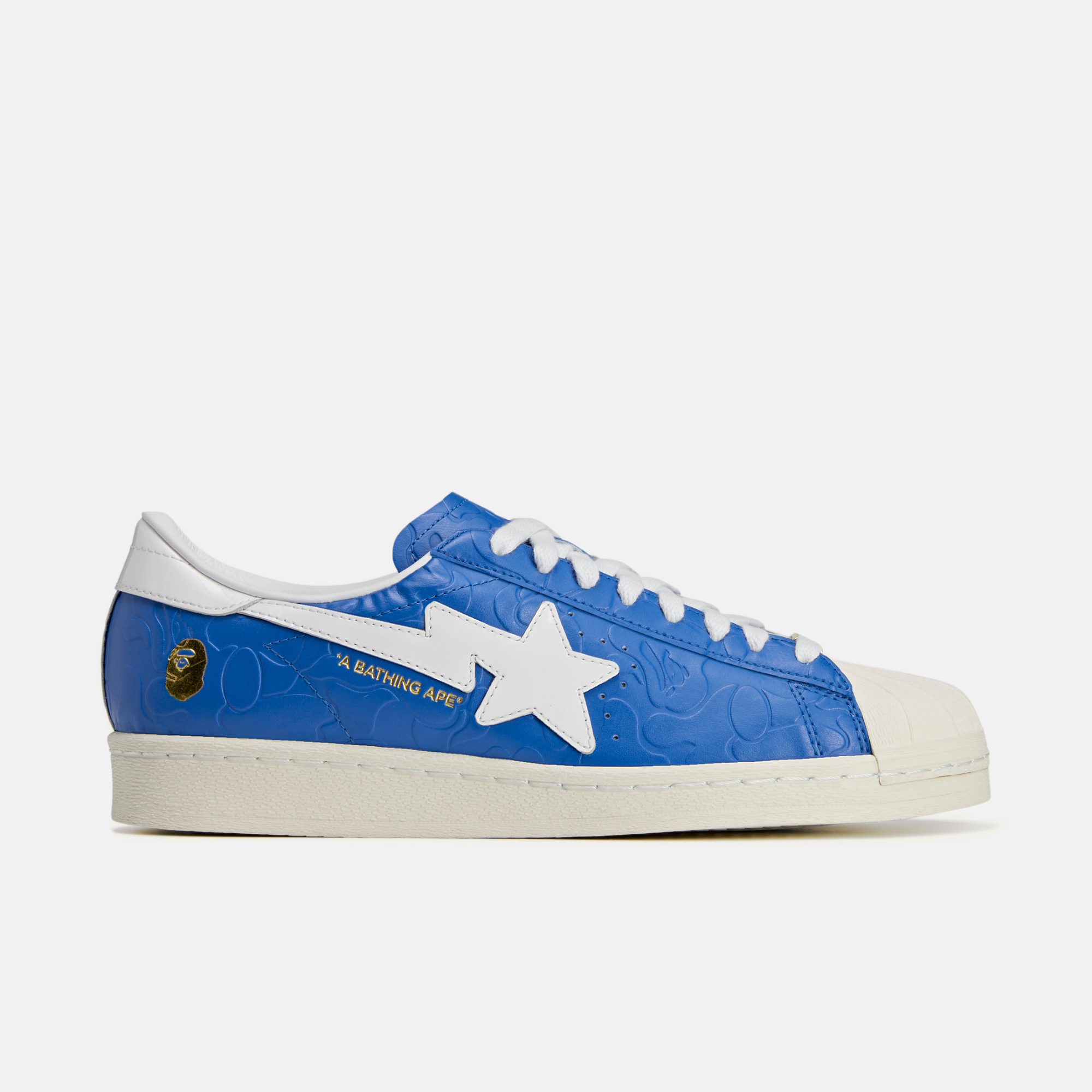 Bape Superstar On Feet Adidas X BAPE Superstar Vintage Blue White