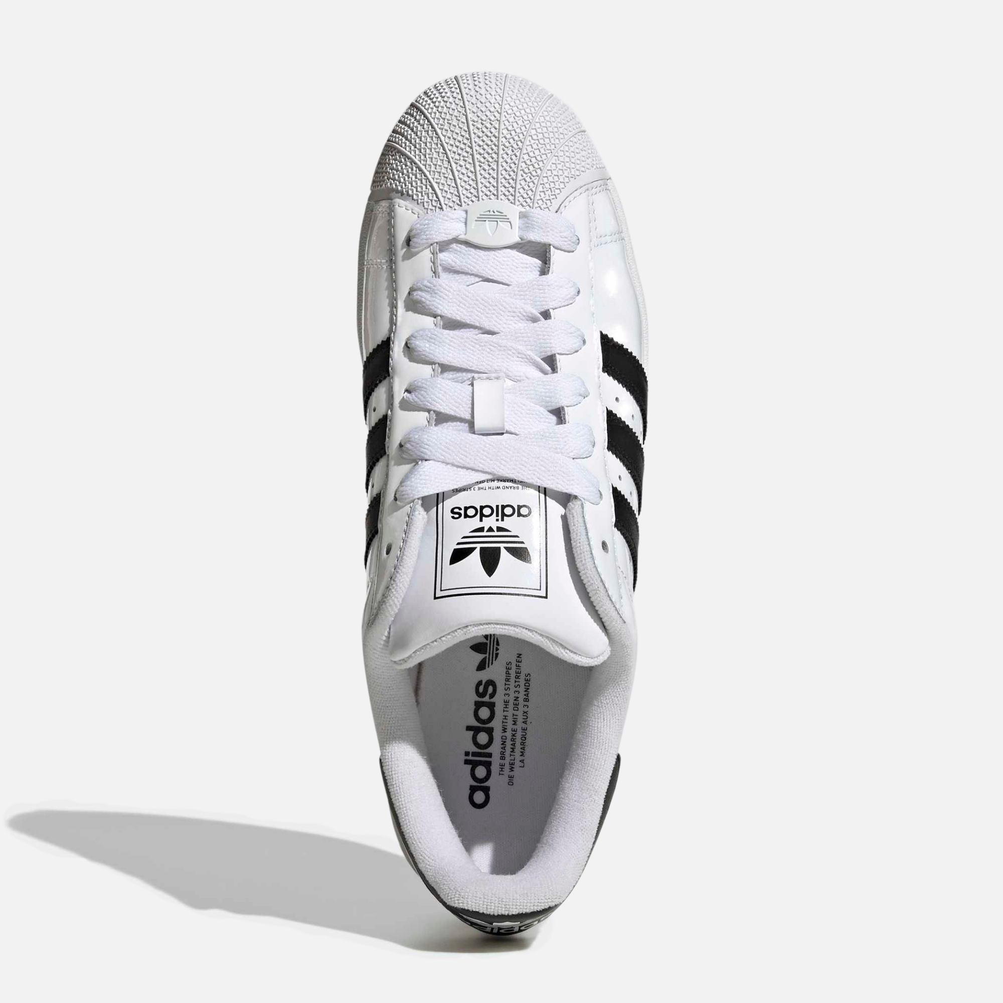 Adidas Superstar II White Black Patent