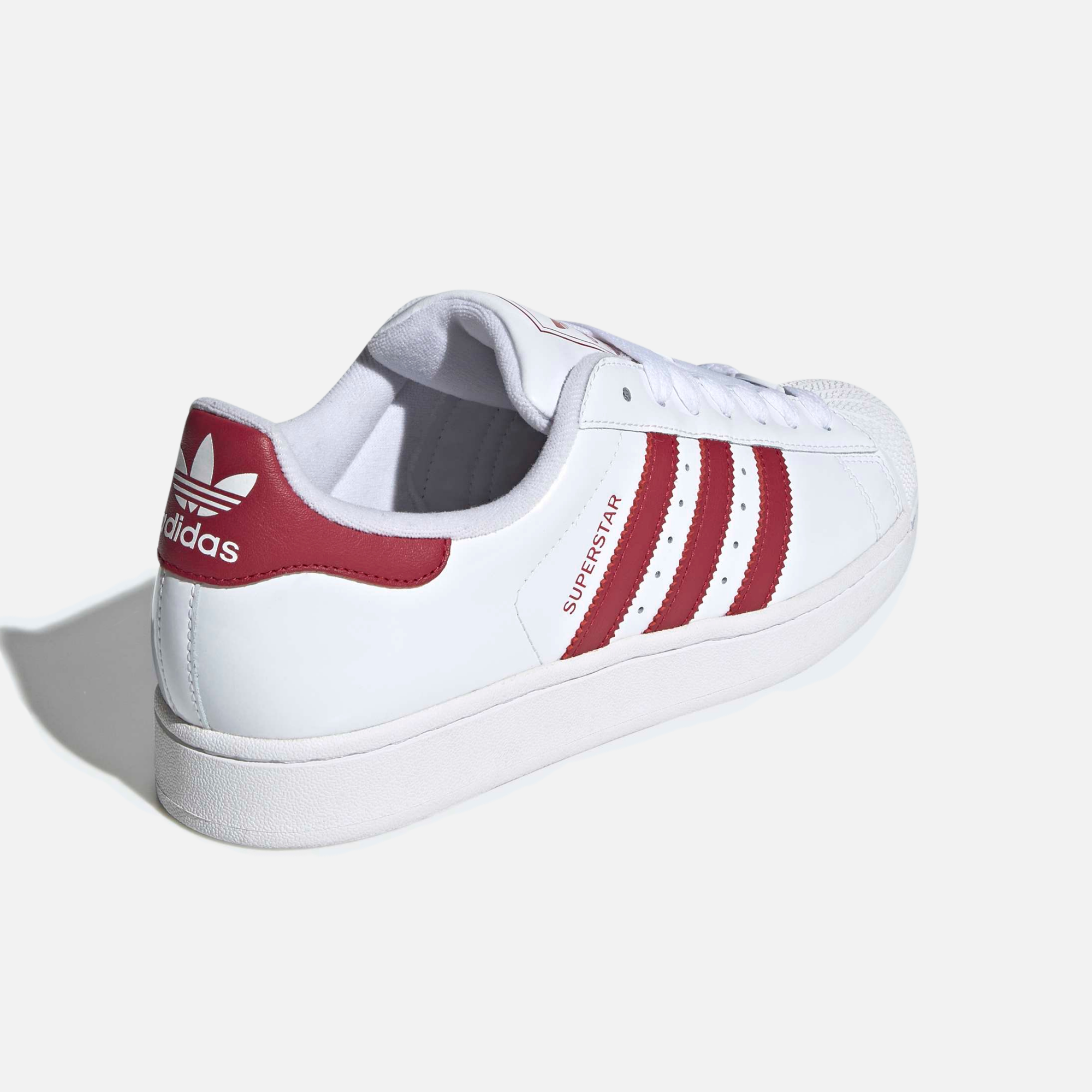 Adidas Superstar II White Red Patent