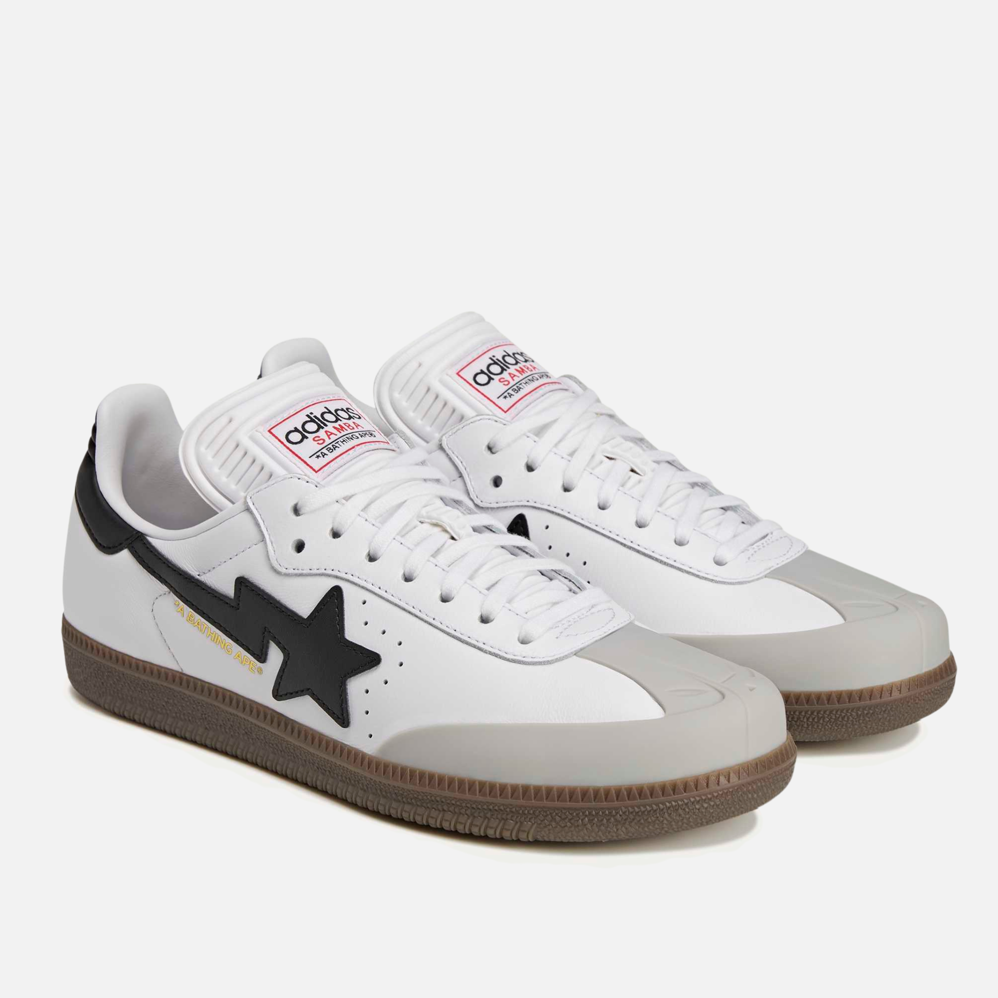 Adidas x Bape Samba White Black Gum