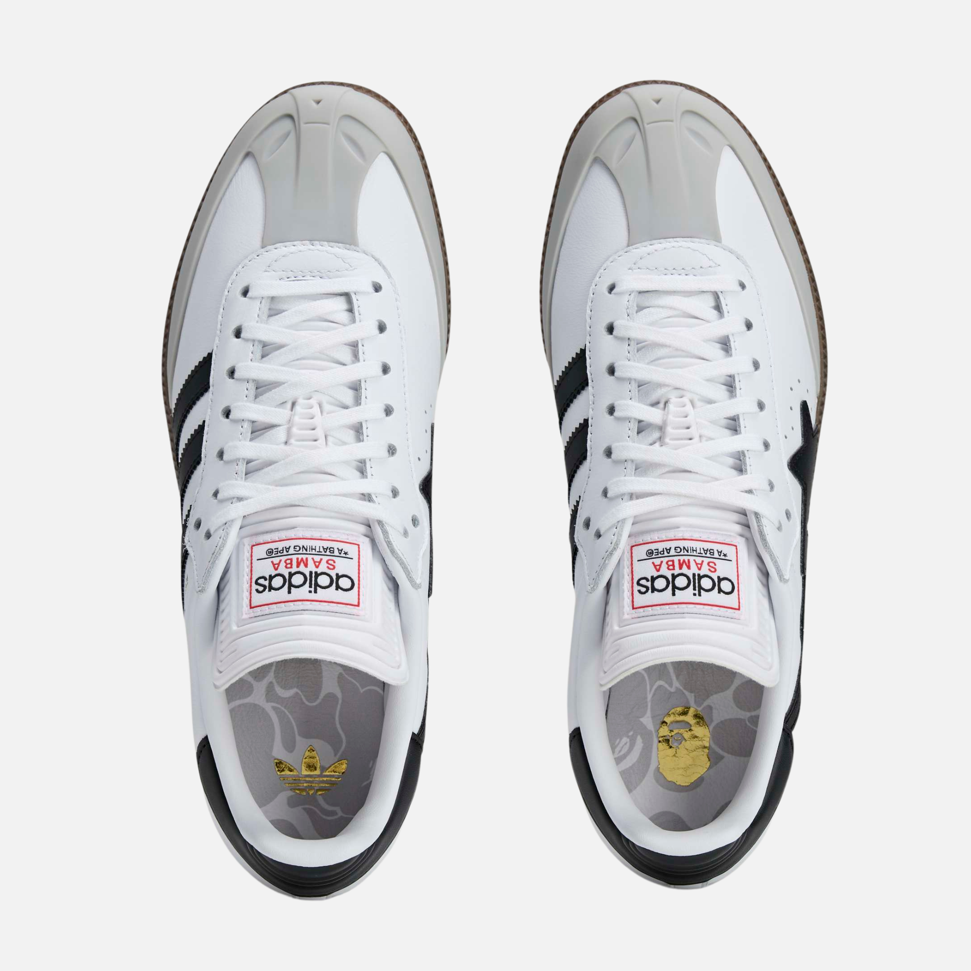Adidas x Bape Samba White Black Gum