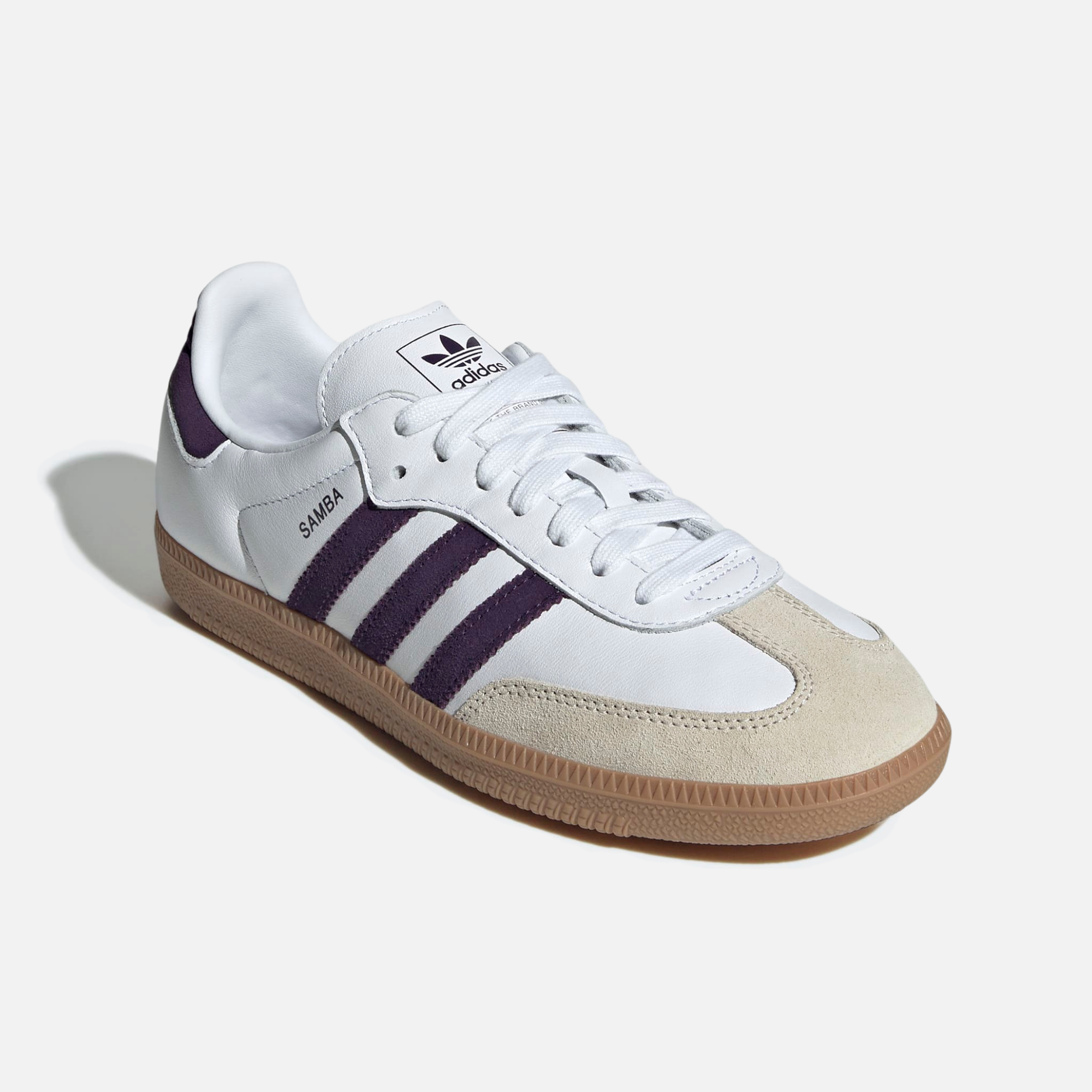 Adidas Women's Samba OG White Alumina Aurora Plum