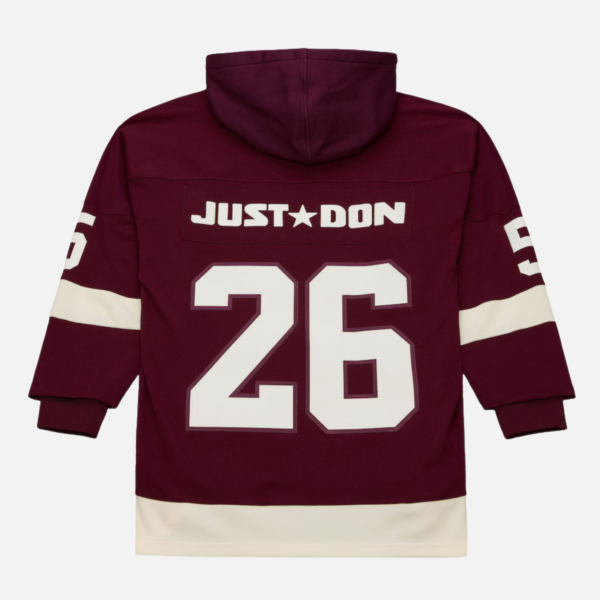 Mitchell & Ness Detroit Red Wings M&N x Just Don Maroon/Cream Jersey Hoodie