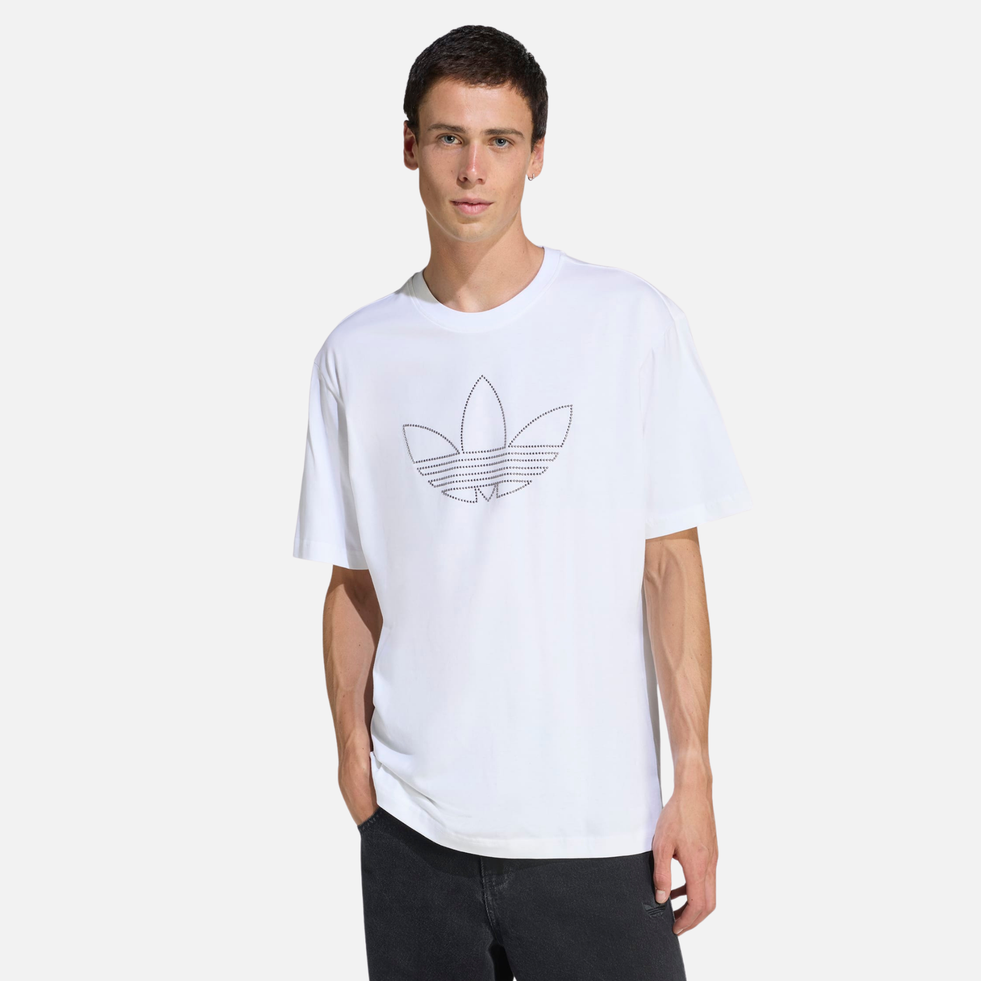 Adidas Studded White T-Shirt – Puffer Reds