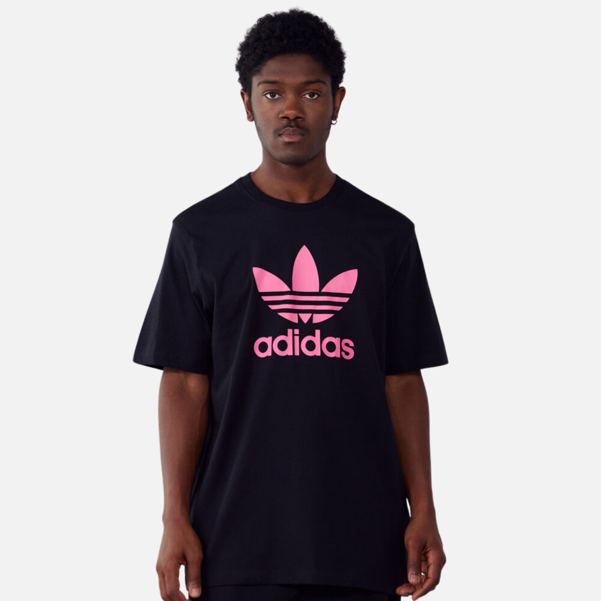 Adidas Trefoil Black Pink T-Shirt – Puffer Reds