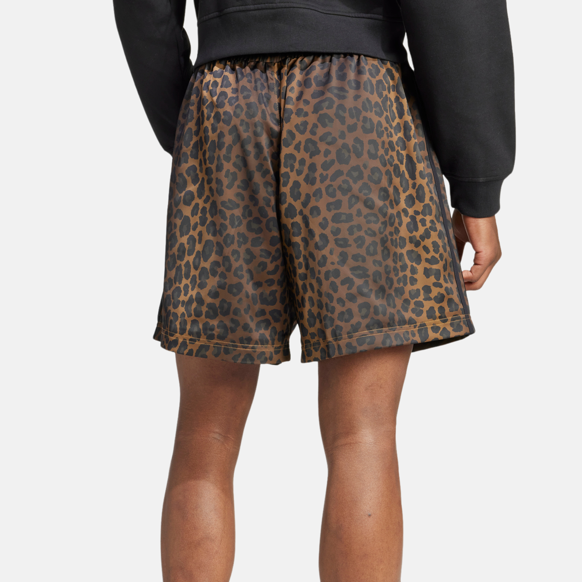 Adidas Originals in the Ring Leopard Print Graphic Shorts