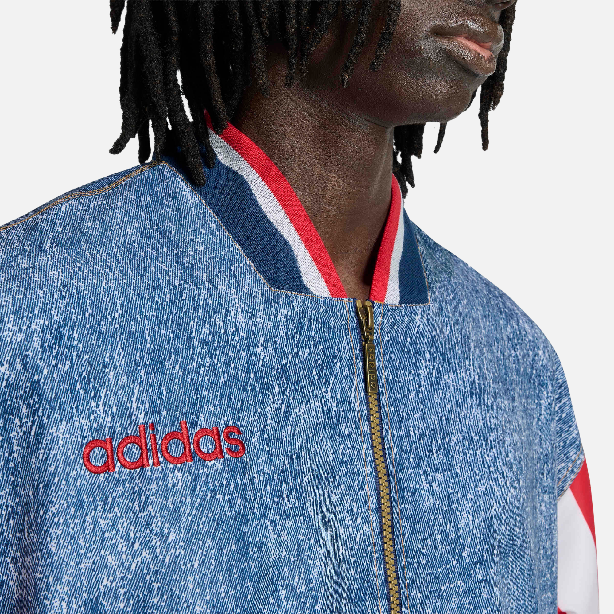 Adidas Denim Stripe USA Track Jacket