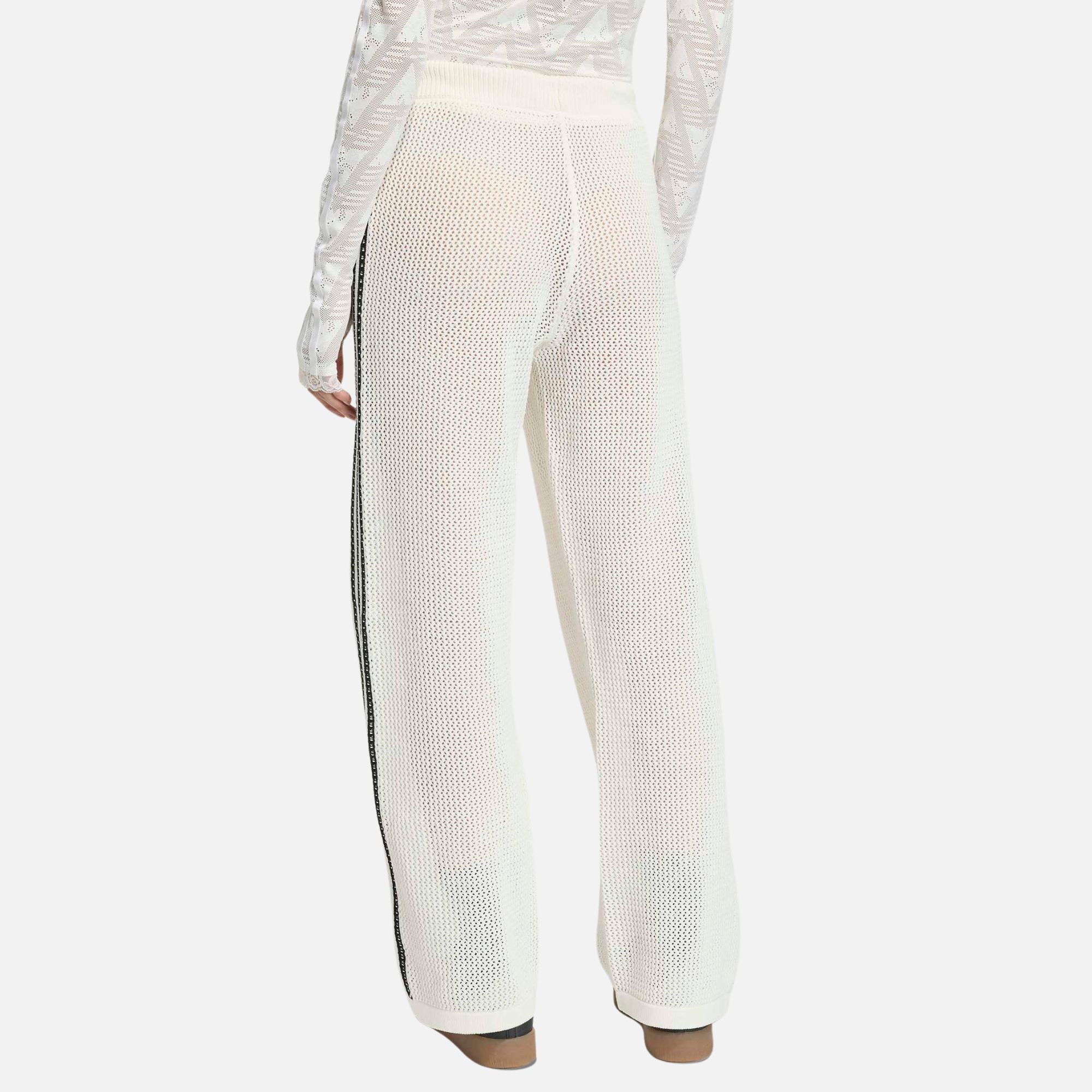 Adidas Women's Crochet Cream Track Pants
