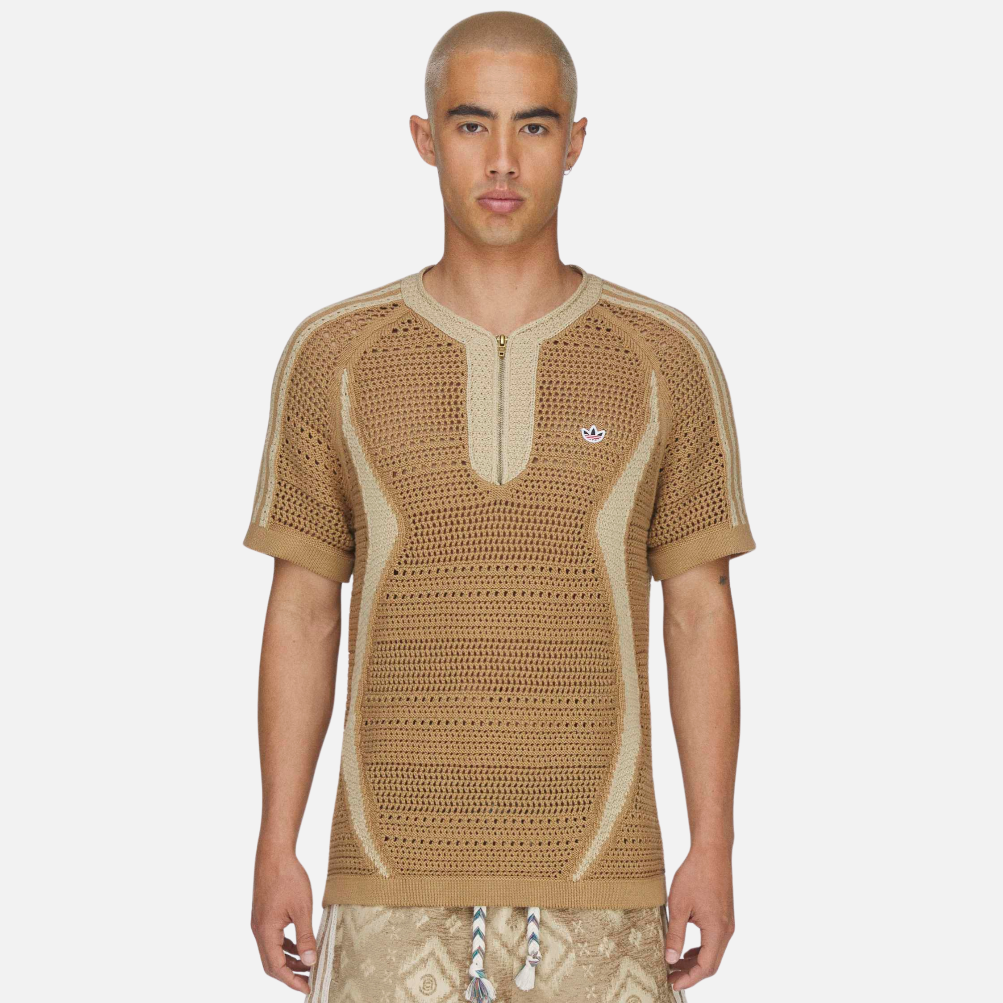 Adidas x Clot Khaki Knit Jersey By Edison Chen – Puffer Reds