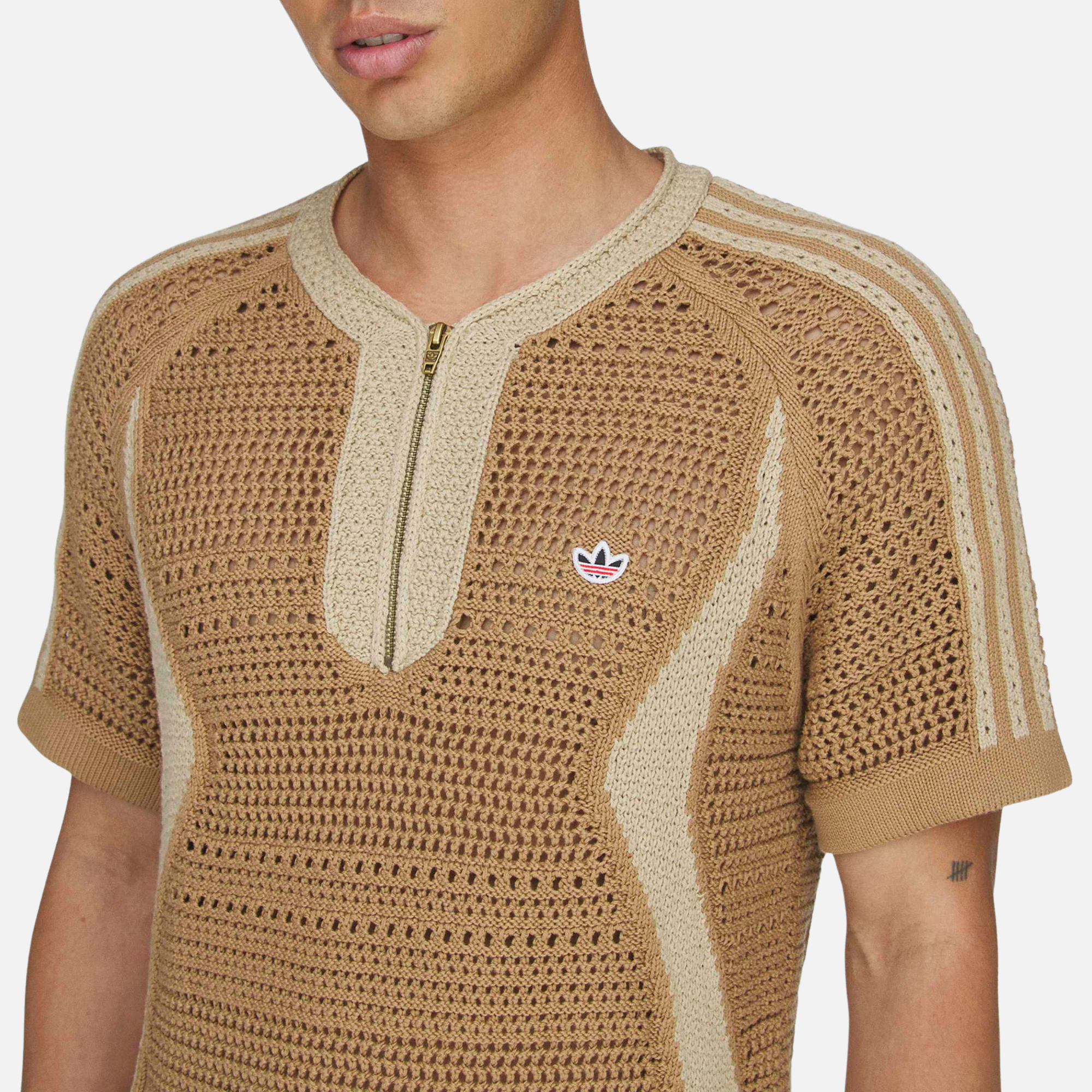 Adidas x Clot Khaki Knit Jersey By Edison Chen