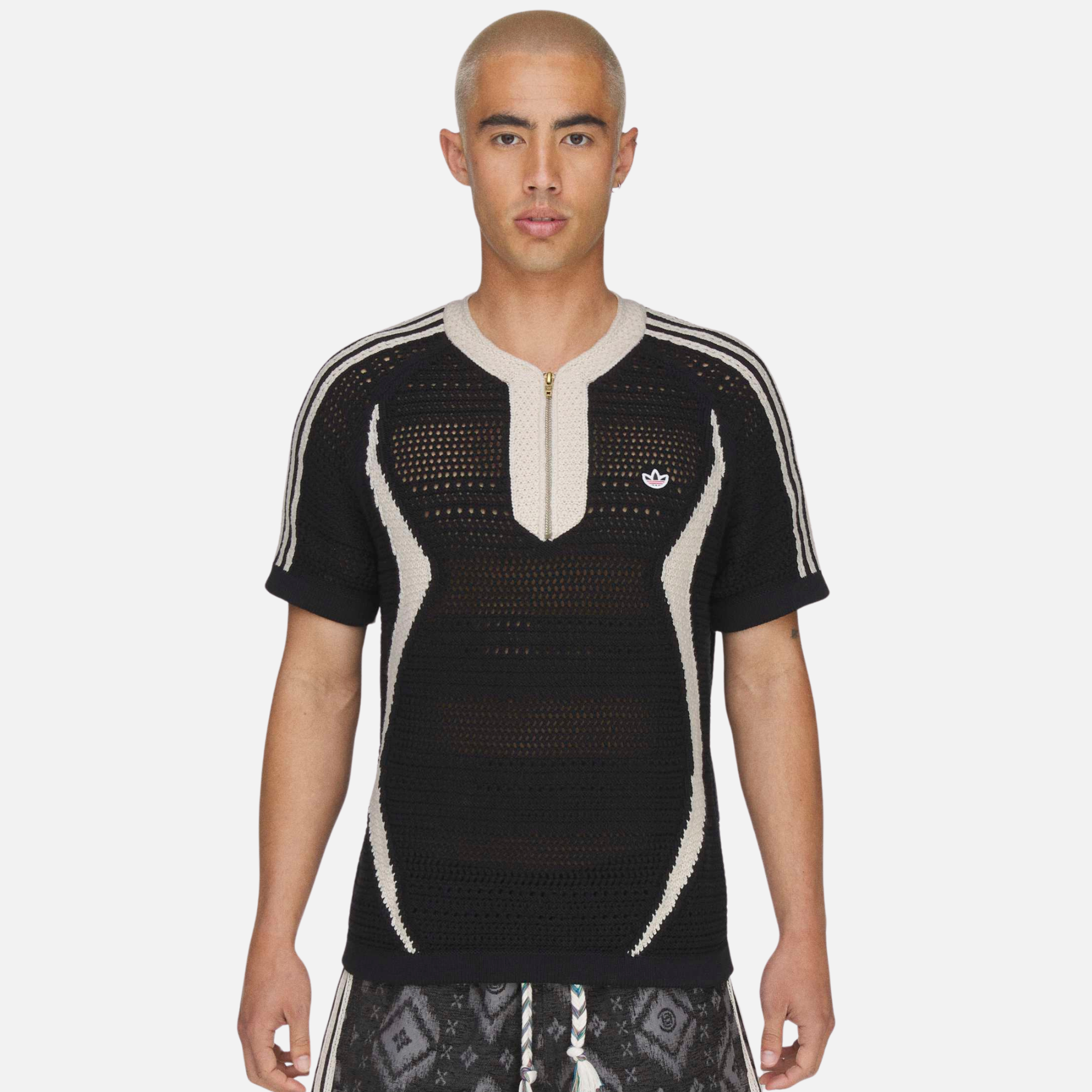 Adidas x Clot Black Knit Jersey By Edison Chen