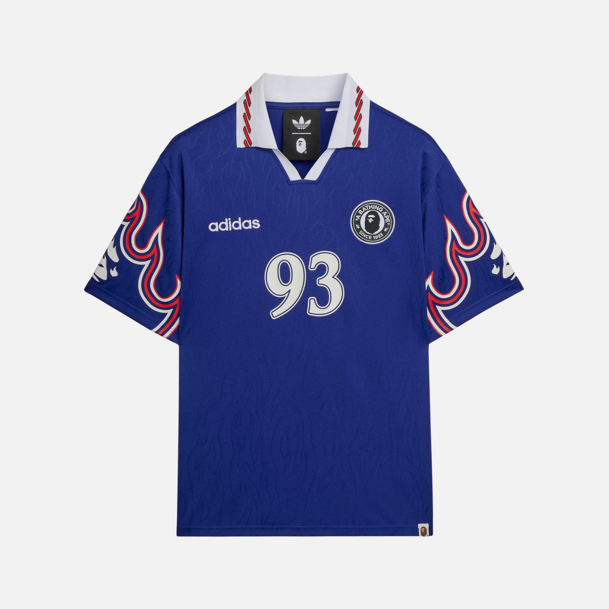 Adidas x Bape Flame Blue Soccer Jersey