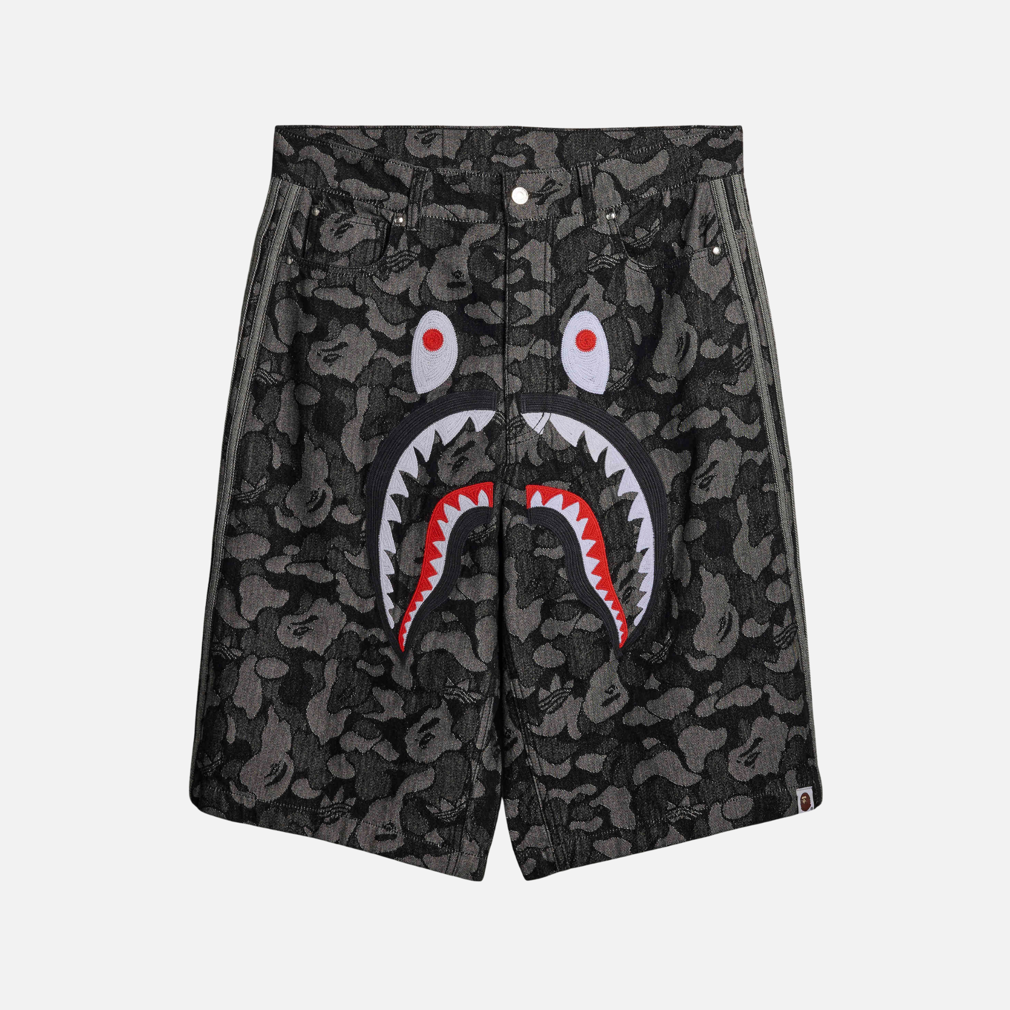 Adidas x Bape Black Shark Denim Jorts