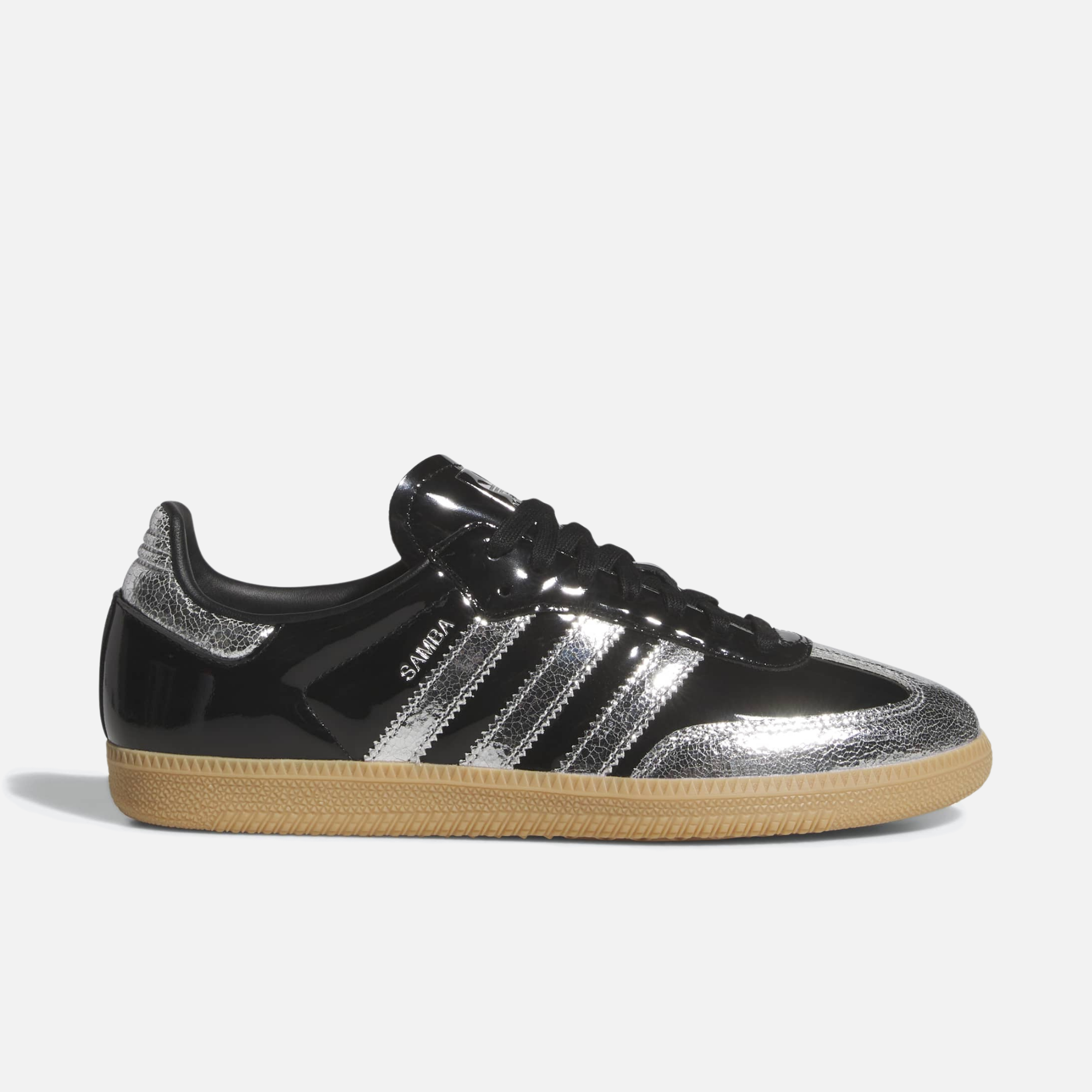Adidas Samba OG Patent Black Silver Metallic