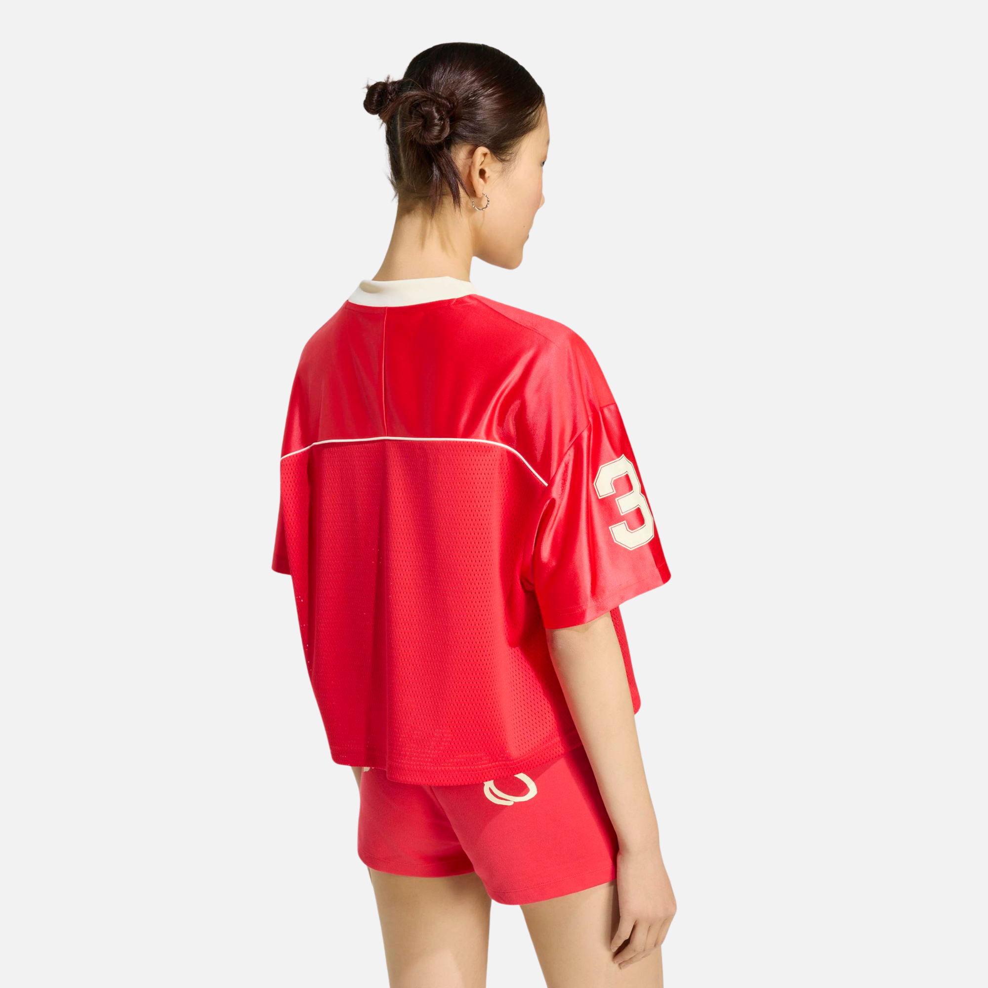 Adidas Women's Cropped Red Soccer Jersey