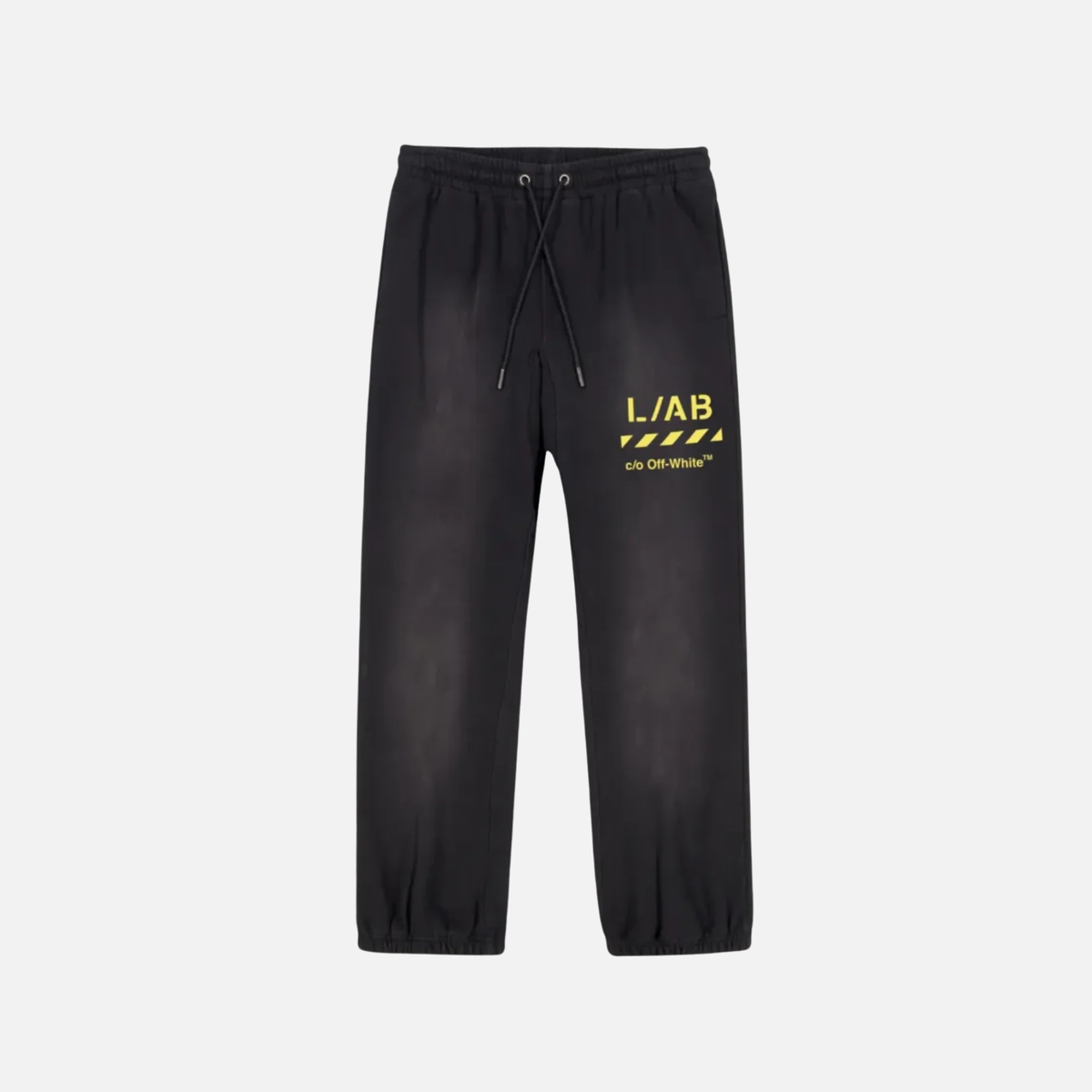 Off White Diag Garment Wash Black Jogger