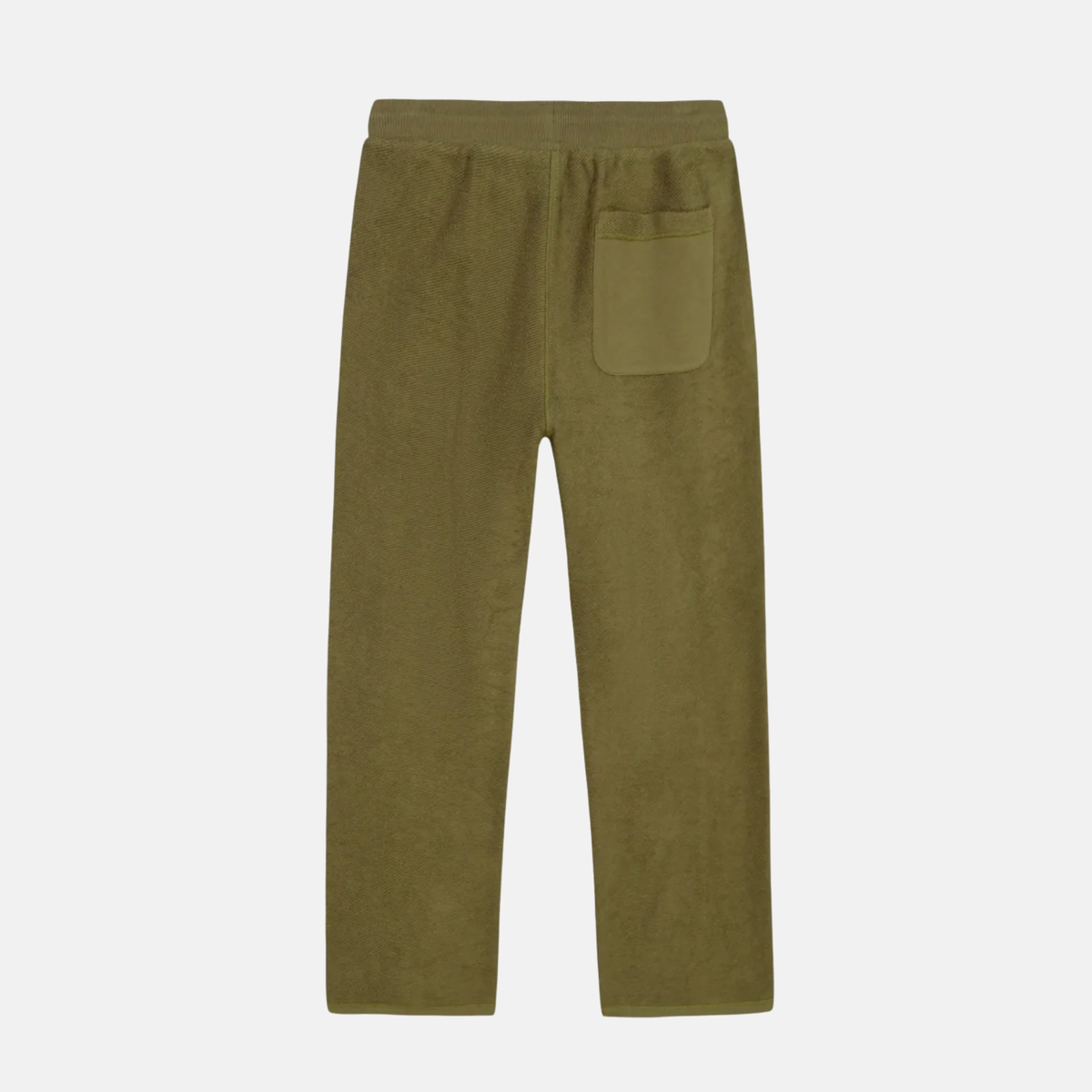 Off White Reverse Fleece Open Hem Green Pants
