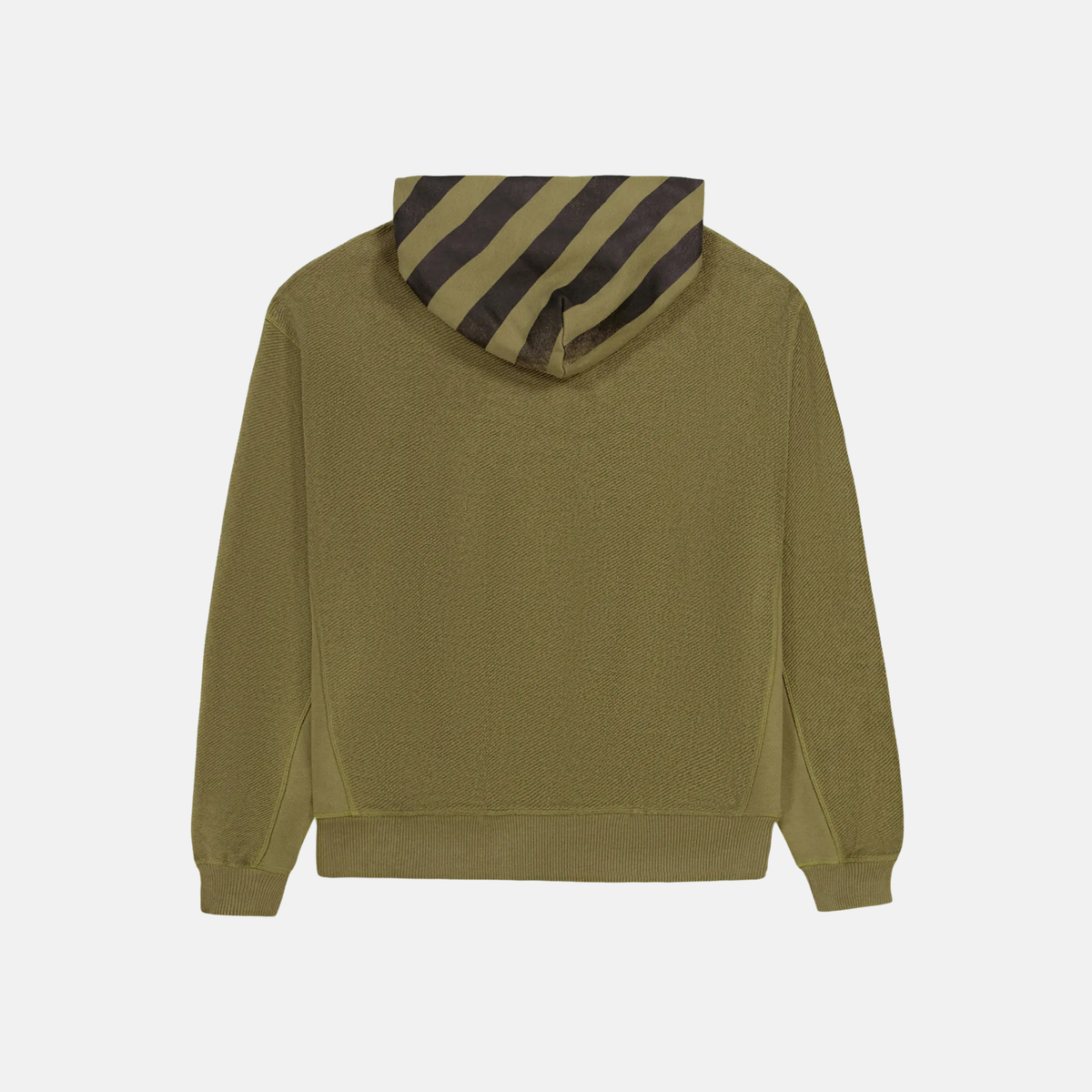 Off White Reverse Fleece Green Hoodie