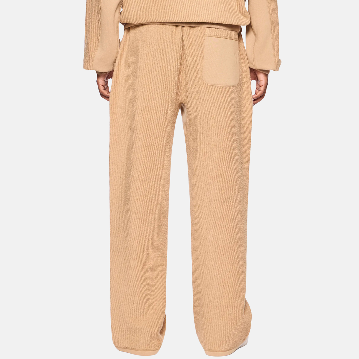Off White Reverse Fleece Open Hem Khaki Pants