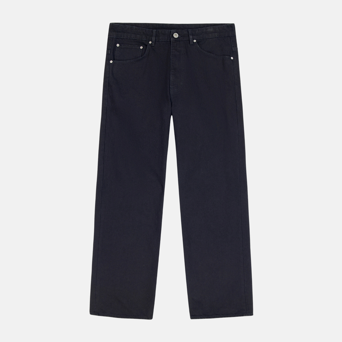 Off White Straight Fit Black Piped Jeans