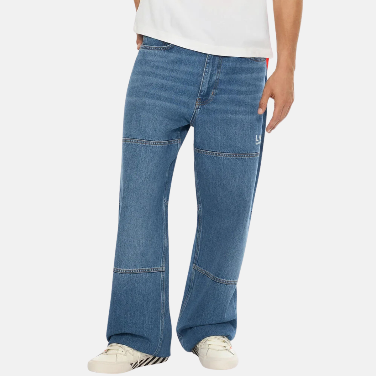 Off White Diag Steel Indigo Carpenter Jeans