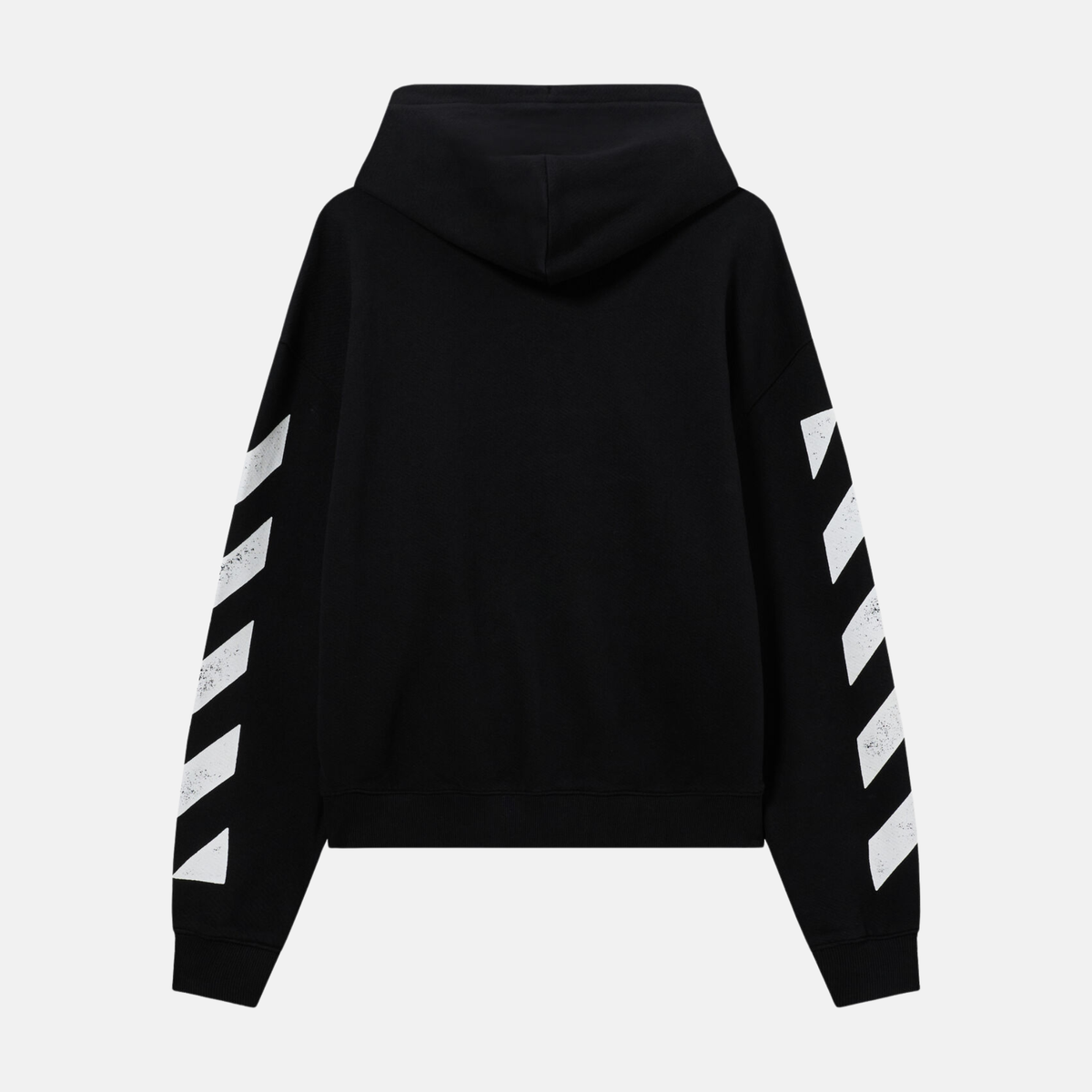 Off White Diag Zip Black Hoodie