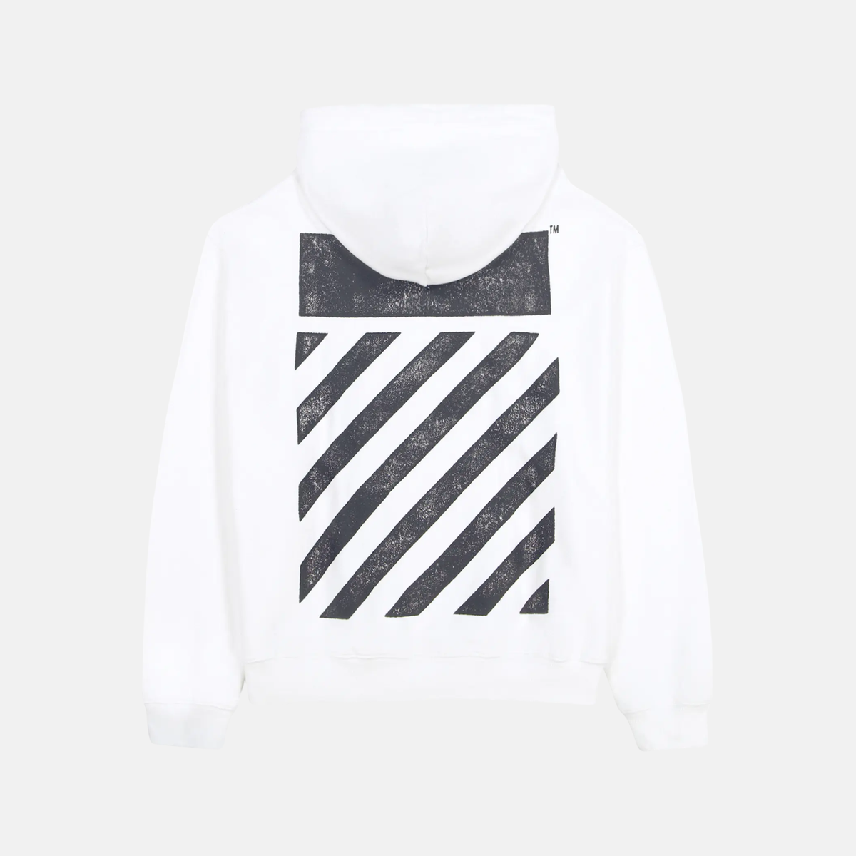 Off White Core Diag Pullover White Hoodie