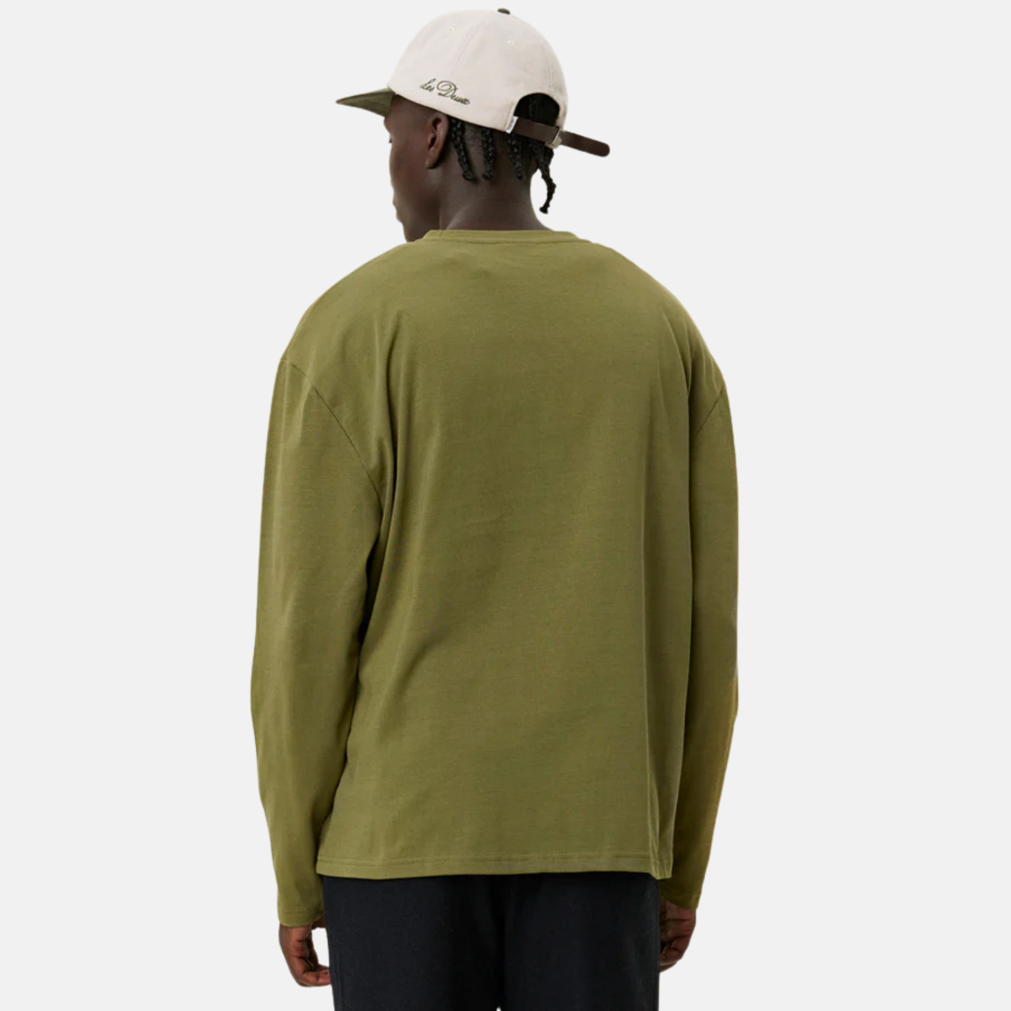 Les Deux Chive Green Crew Long Sleeve T-Shirt