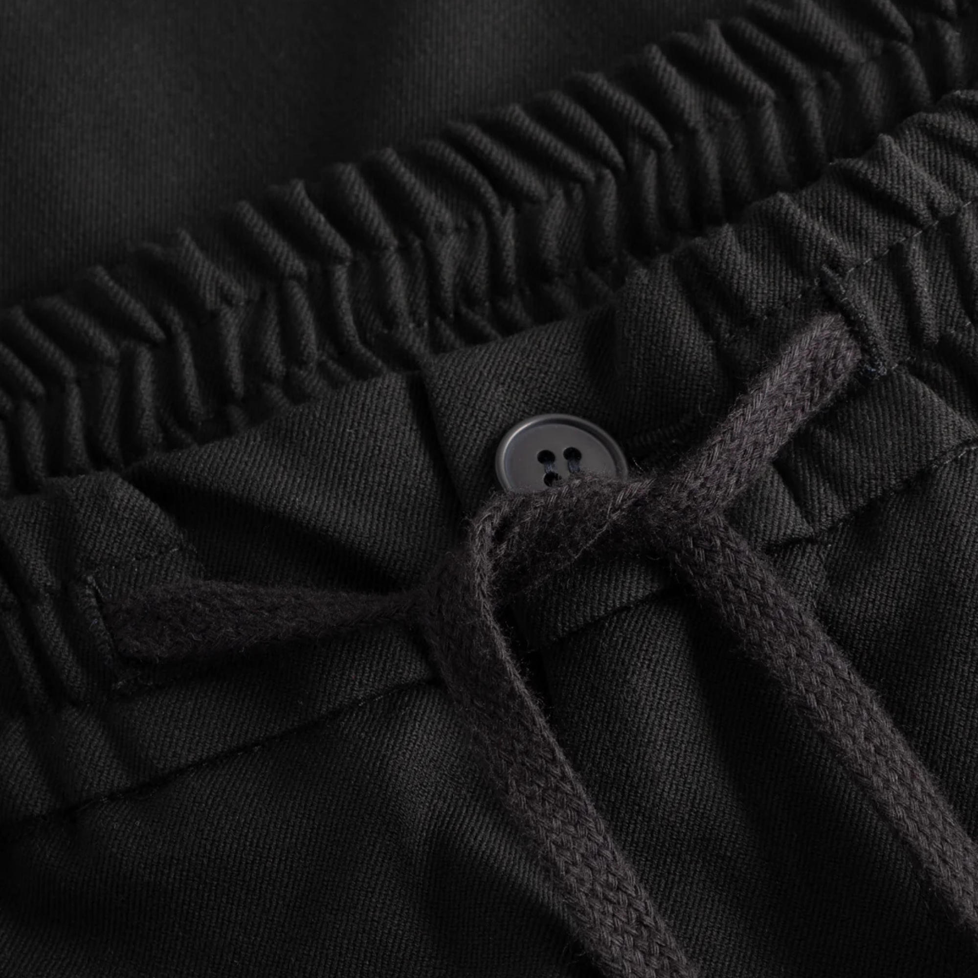 Les Deux Como Tapered Black Drawstring Pants