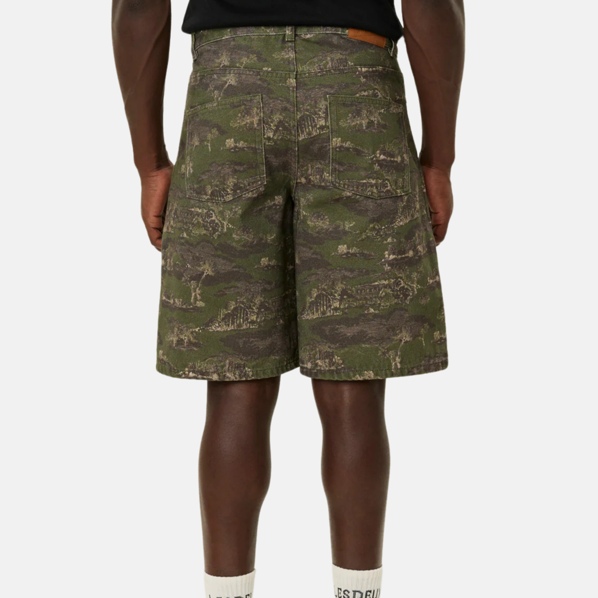 Les Deux Ryder AOP Denim Shorts