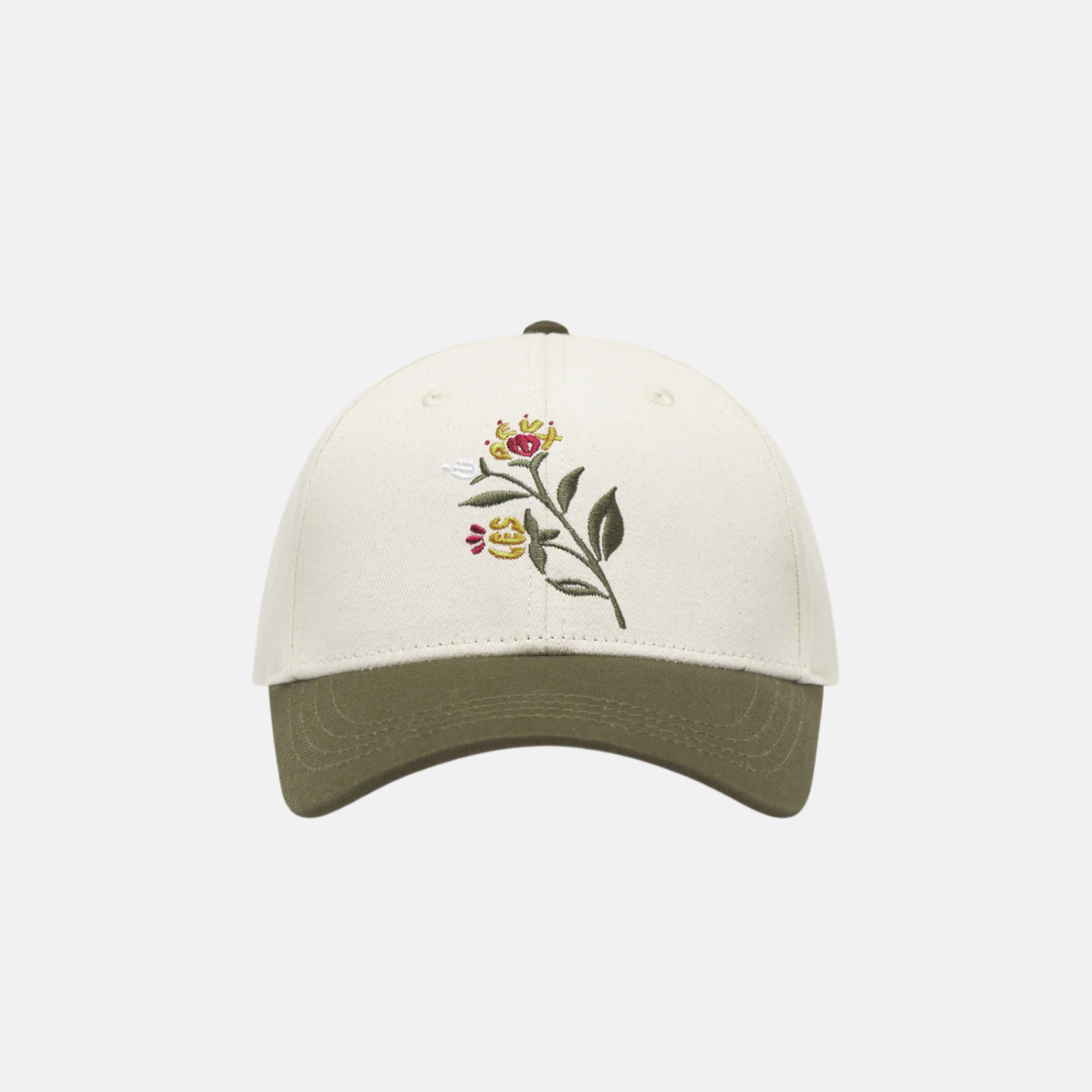 Les Deux Flower Ivory Baseball Cap Hat