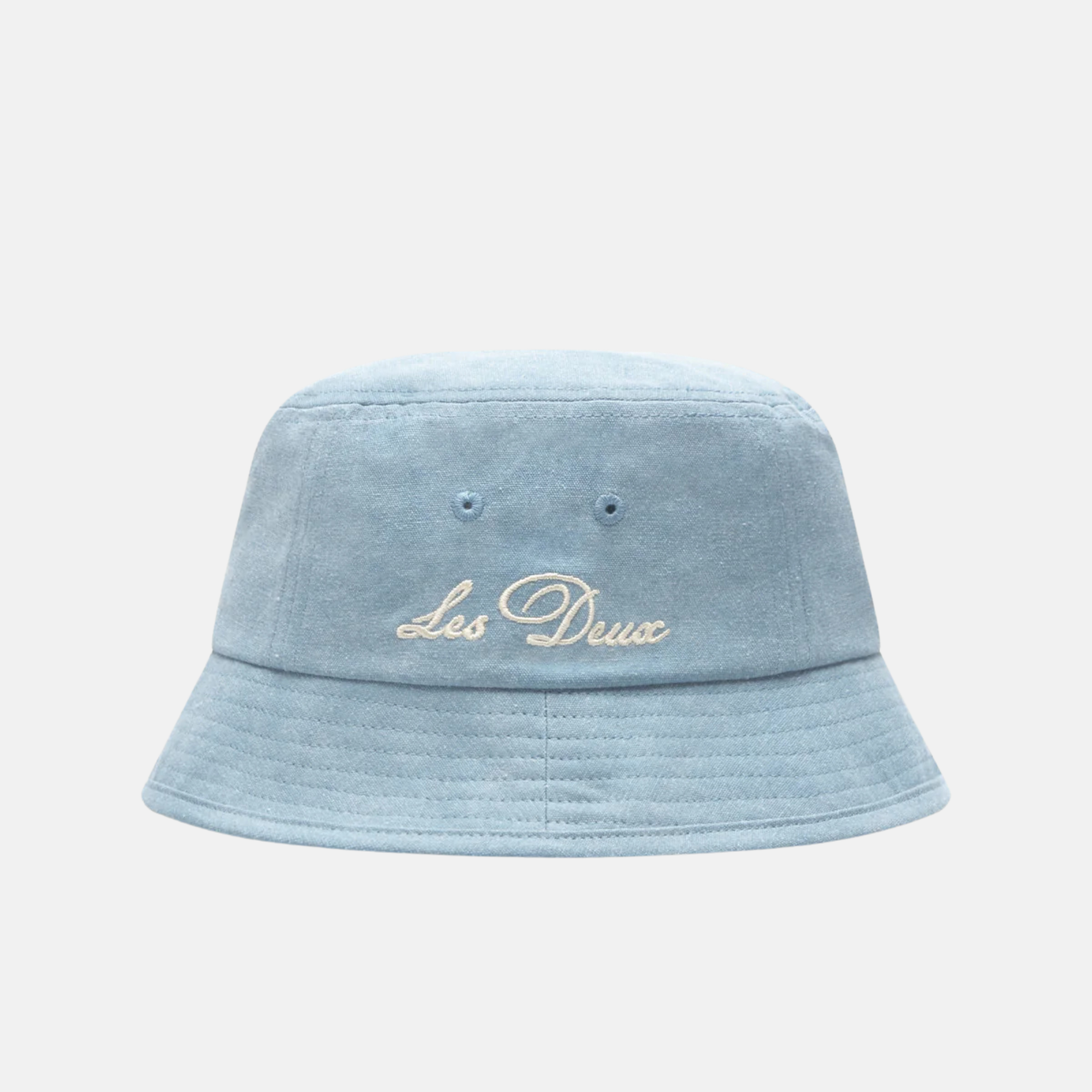 Les Deux Denim Blue Washed Bucket Hat