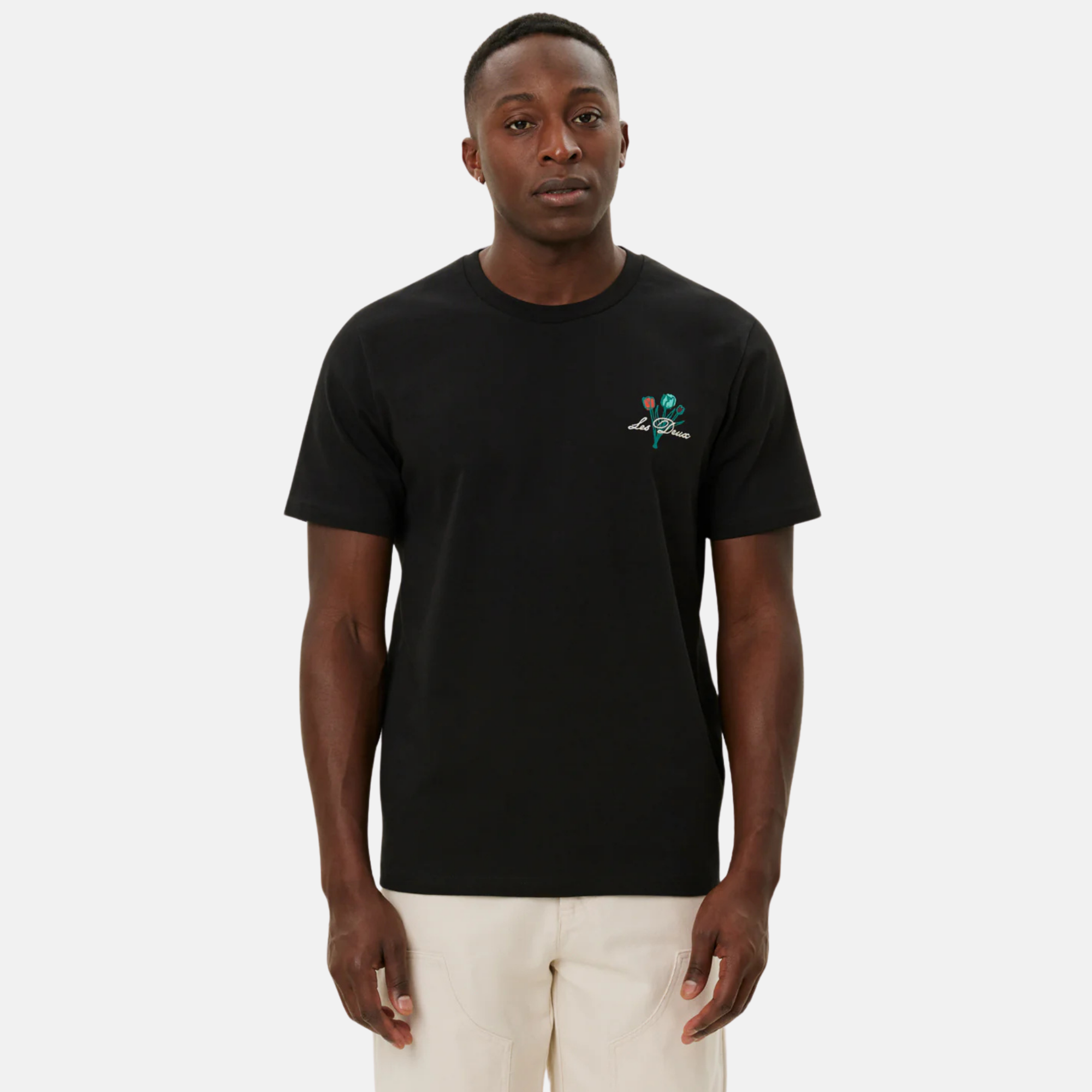 Les Deux Bruno Cafe Black T-Shirt