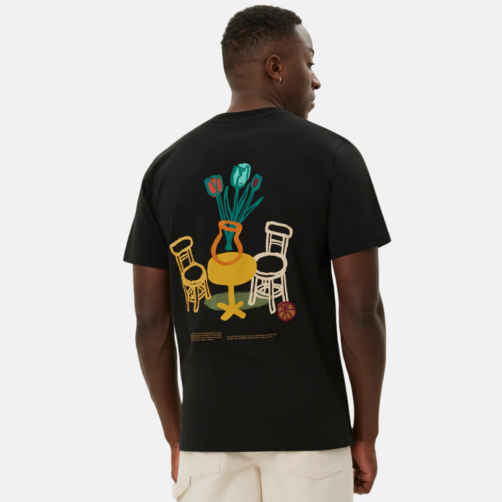 Les Deux Bruno Cafe Black T-Shirt