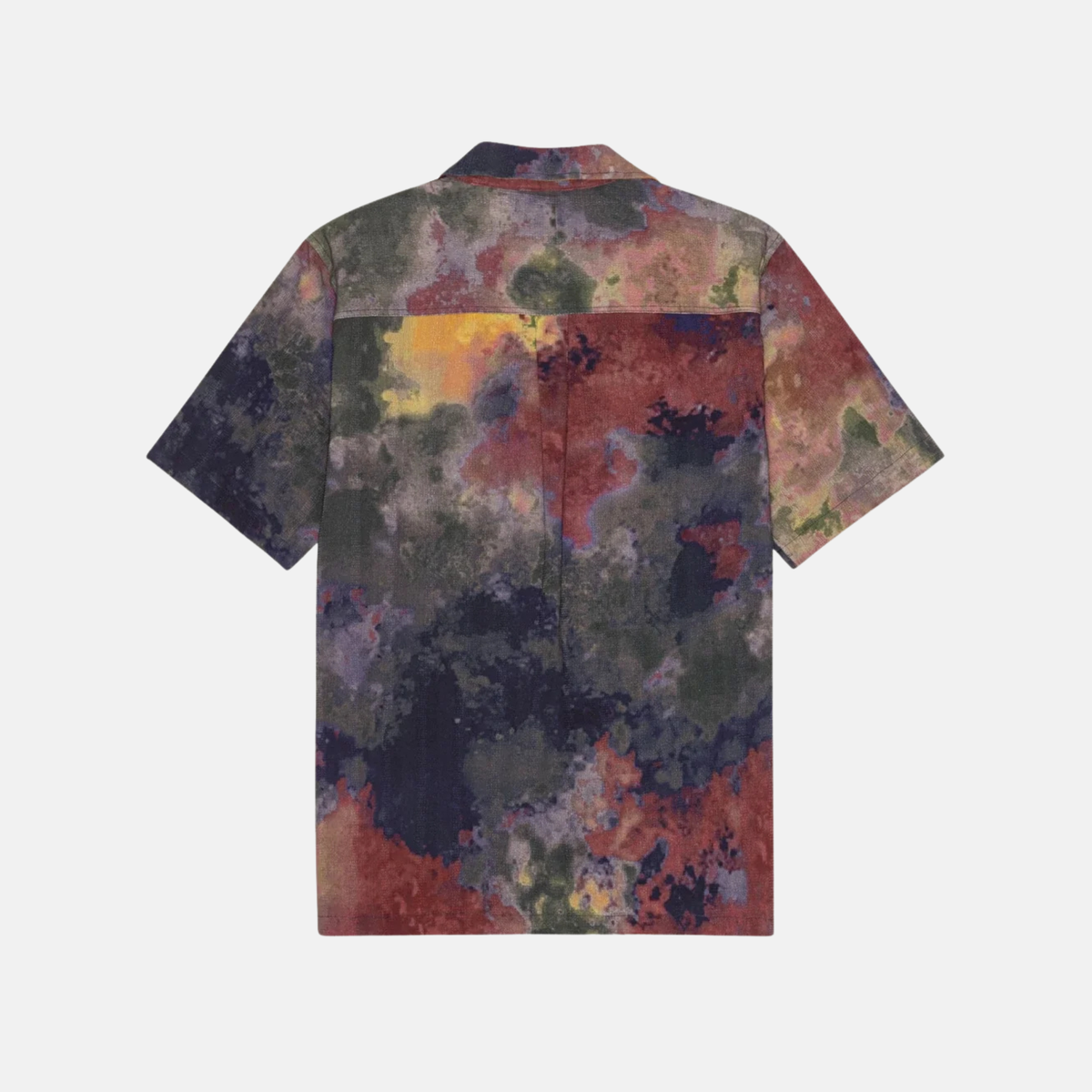 Les Deux Tie-Dye AOP Green Shirt