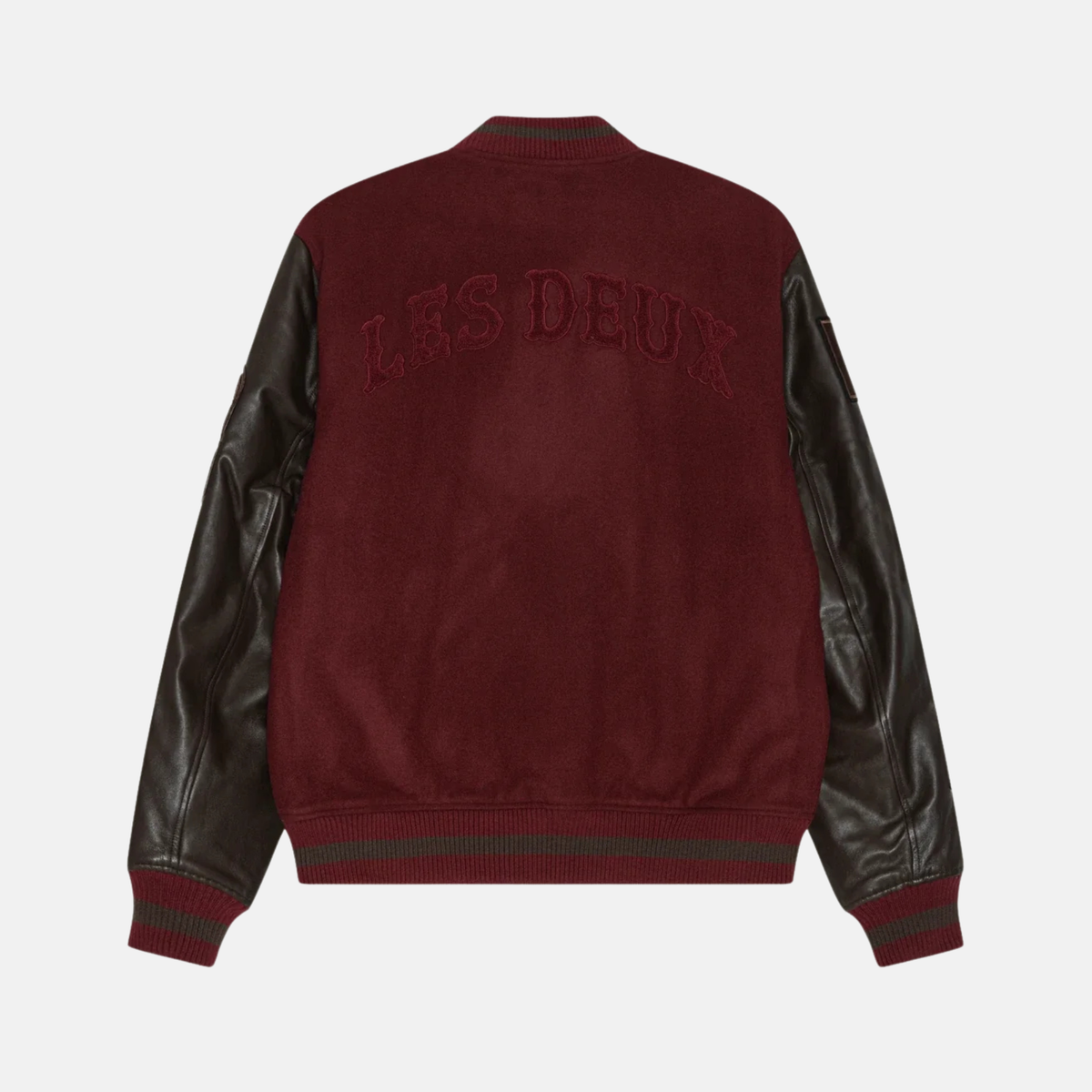 Les Deux Truffle Red Varsity Jacket