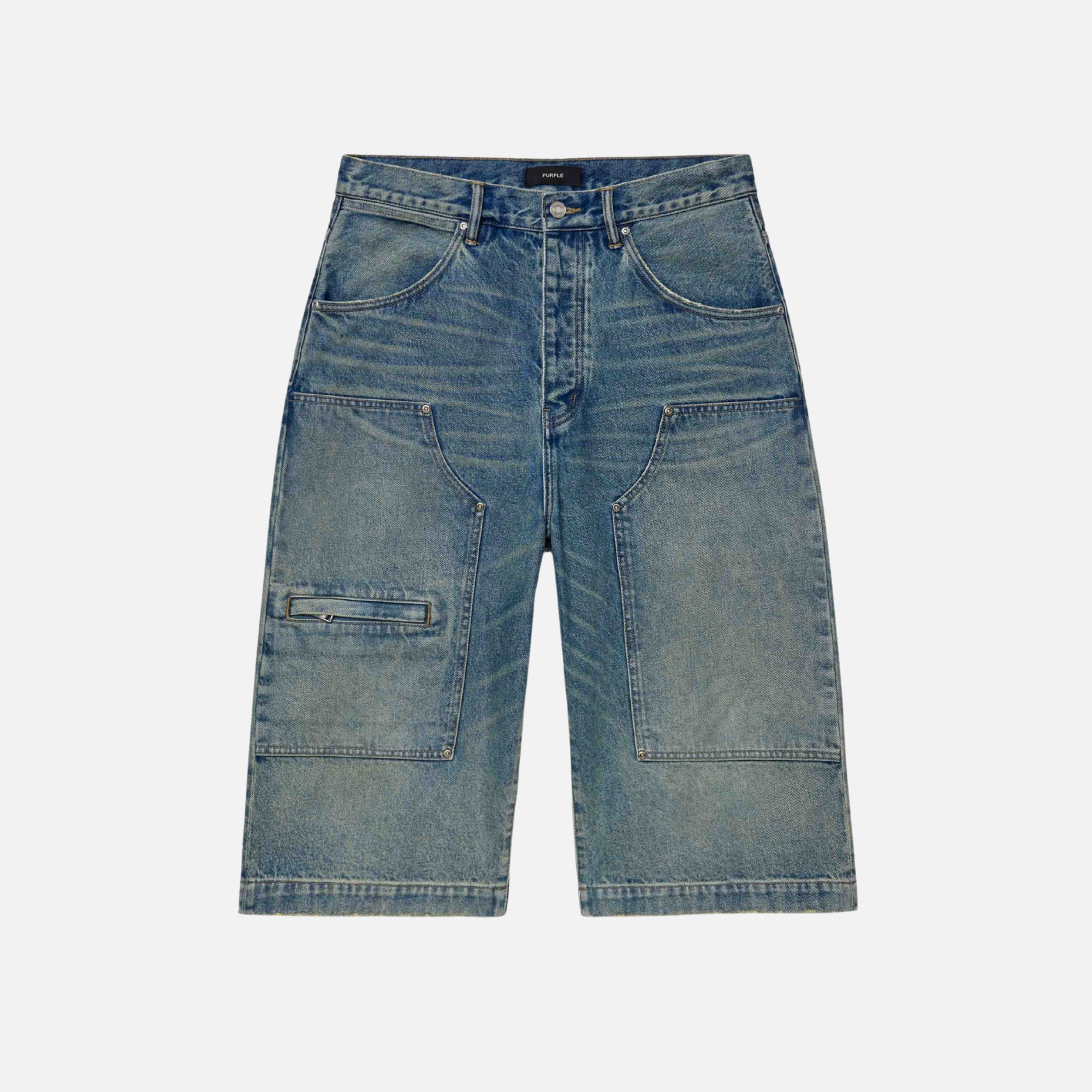 Purple Brand Light Indigo Workwear Jorts