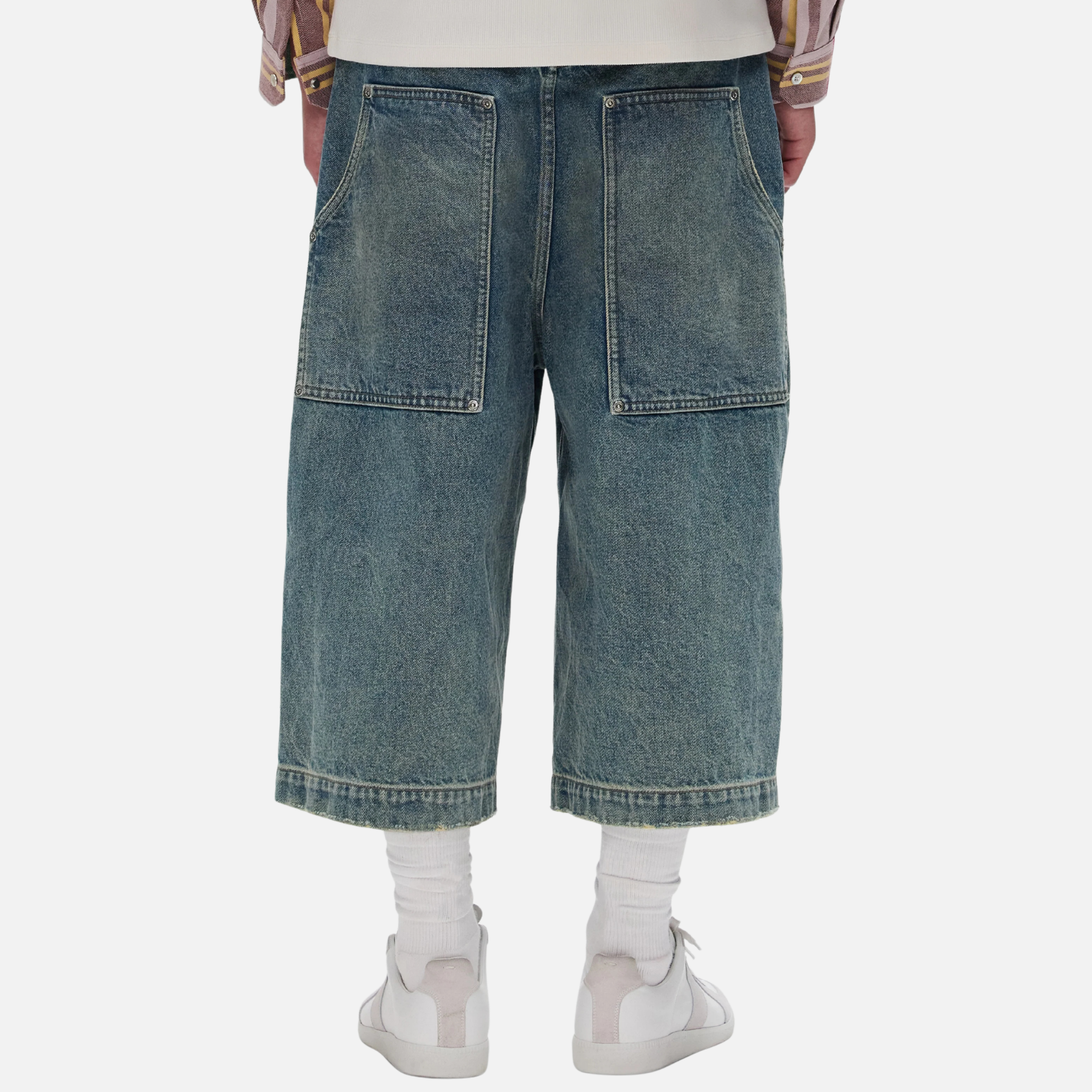 Purple Brand Light Indigo Workwear Jorts