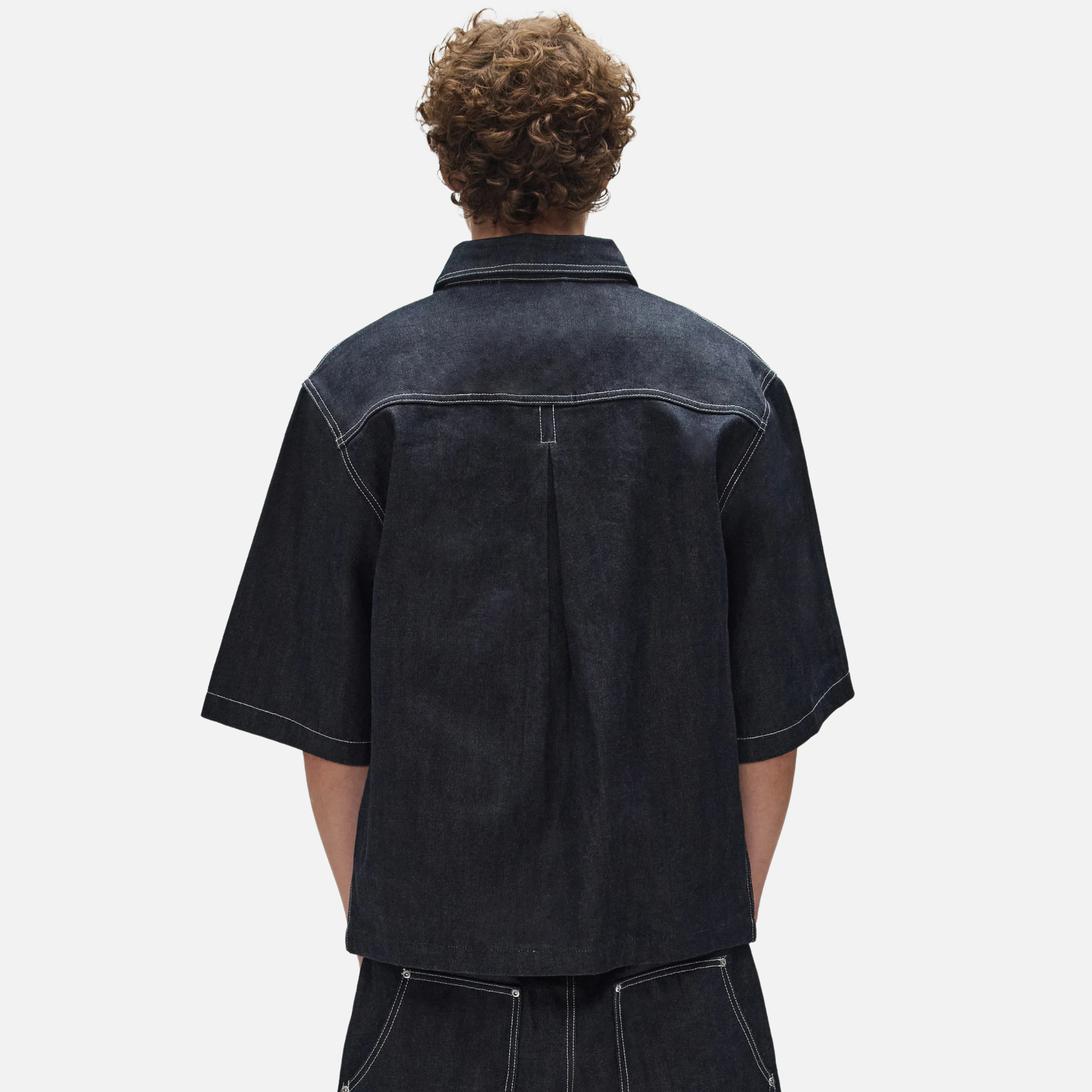 Purple Brand Workwear Raw Dark Indigo Shirt